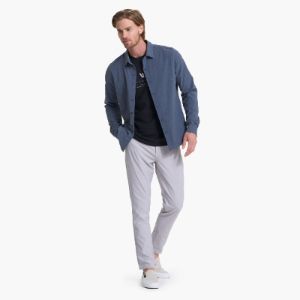Long Sleeve Bridge Button Down | Azure sold by Vuori