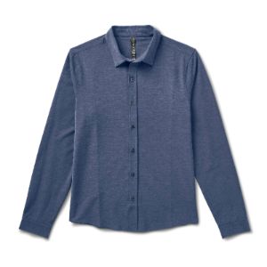 Long Sleeve Bridge Button Down | Azure sold by Vuori