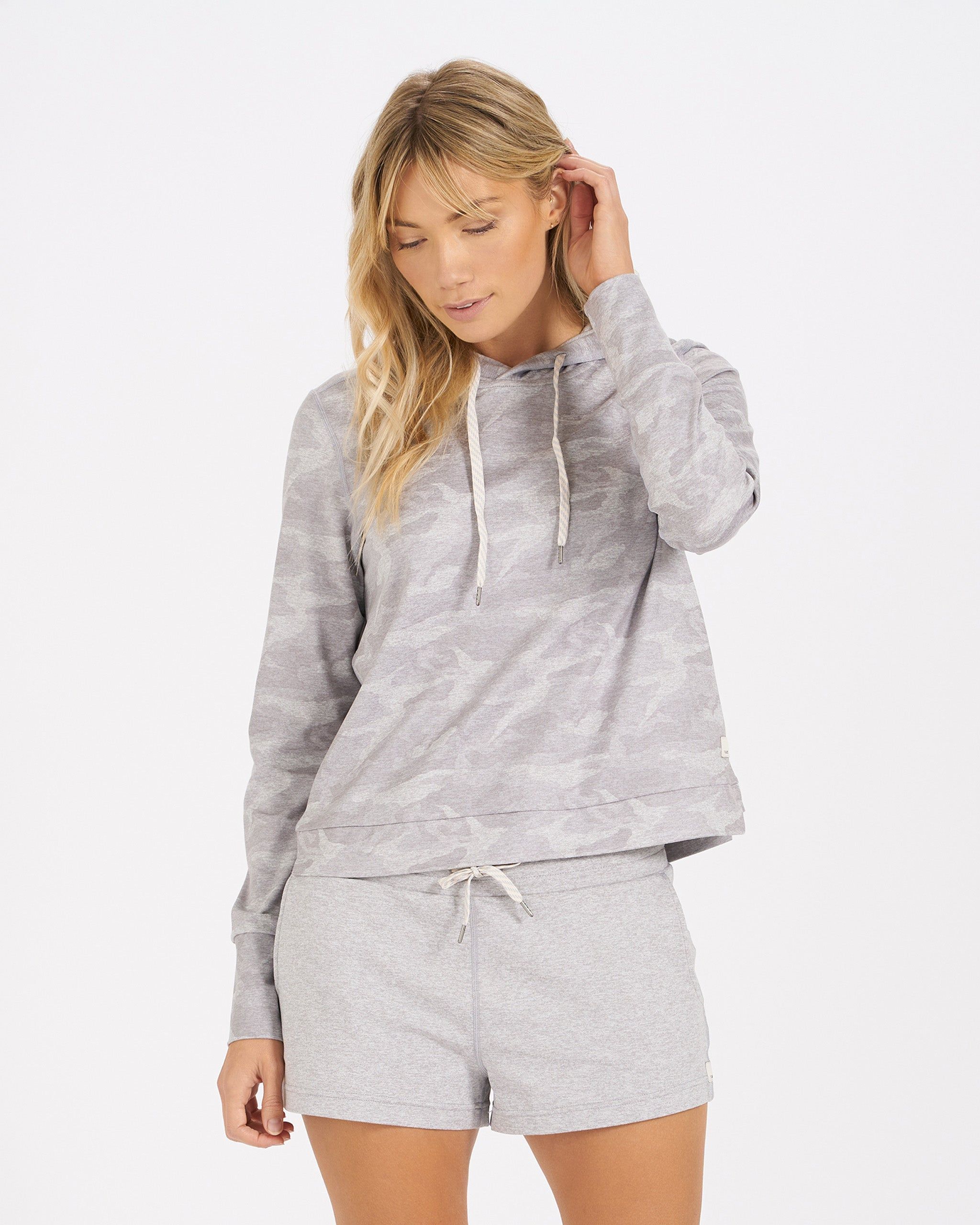 Halo Essential Hoodie | Pale Heather Camo sold by Vuori