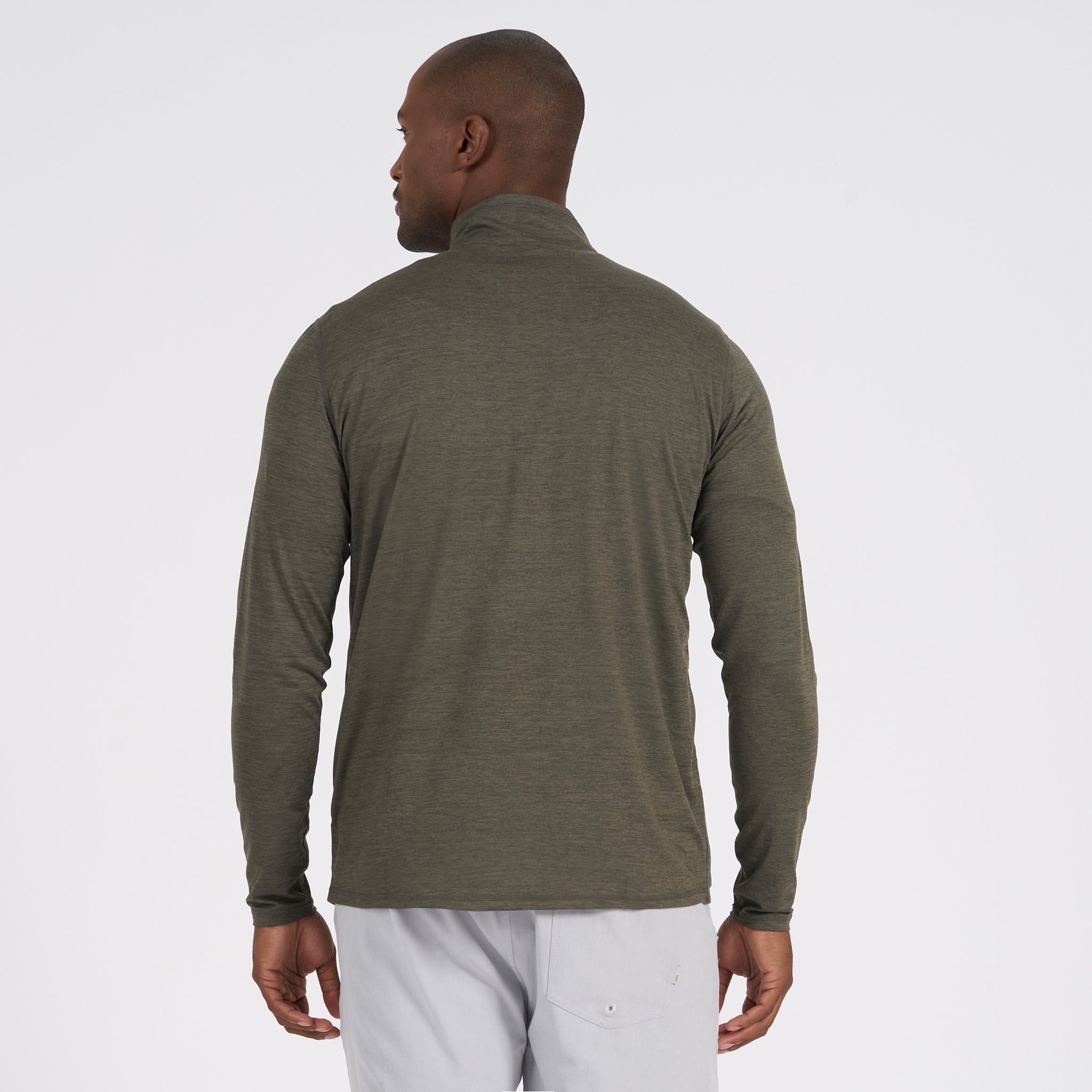 Ease Performance Half Zip | Oregano Heather sold by Vuori product image thumbnail 4