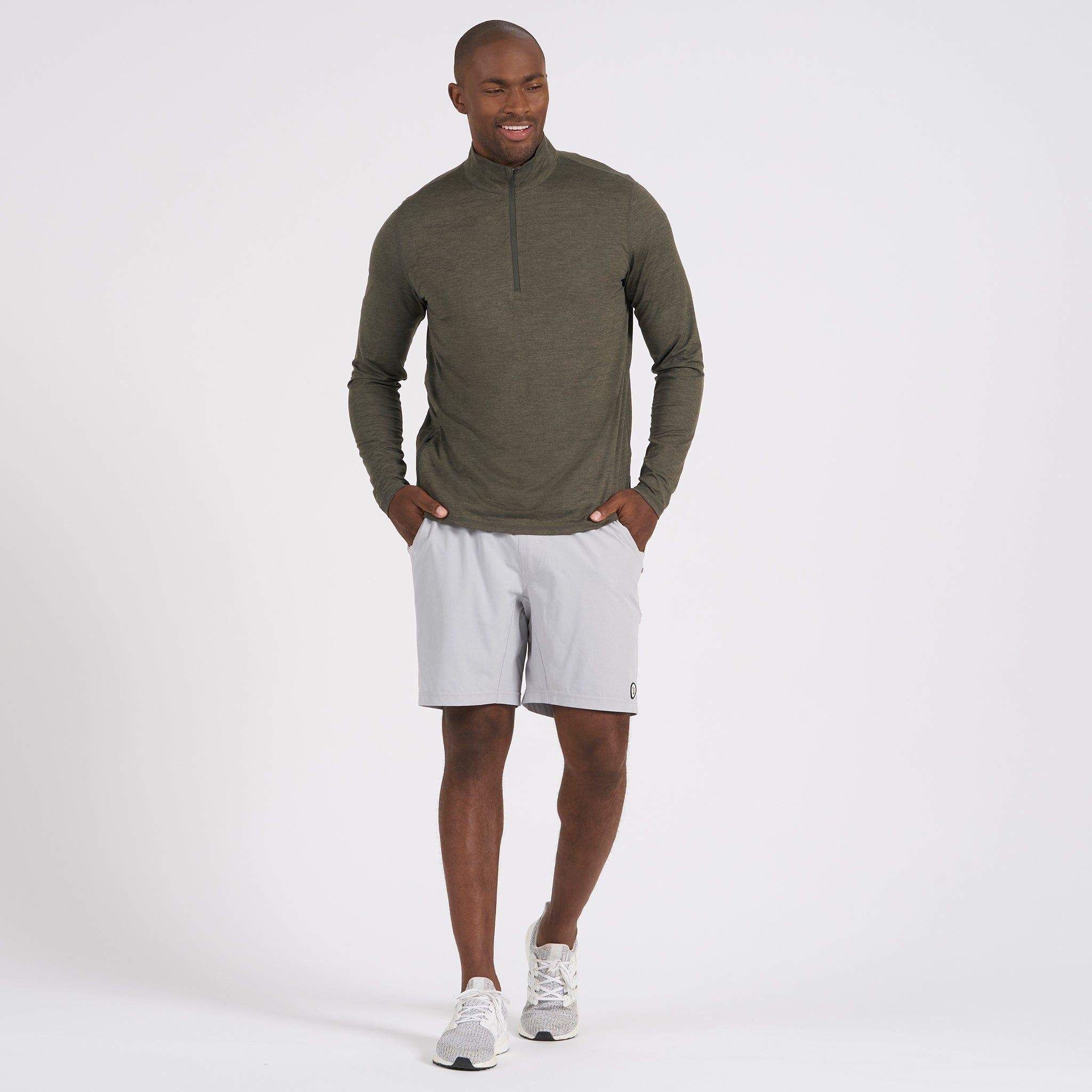 Ease Performance Half Zip | Oregano Heather sold by Vuori product image thumbnail 5