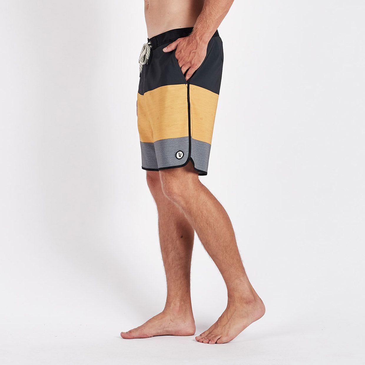 Cruise Boardshort | Saffron Wood Block sold by Vuori product image thumbnail 3