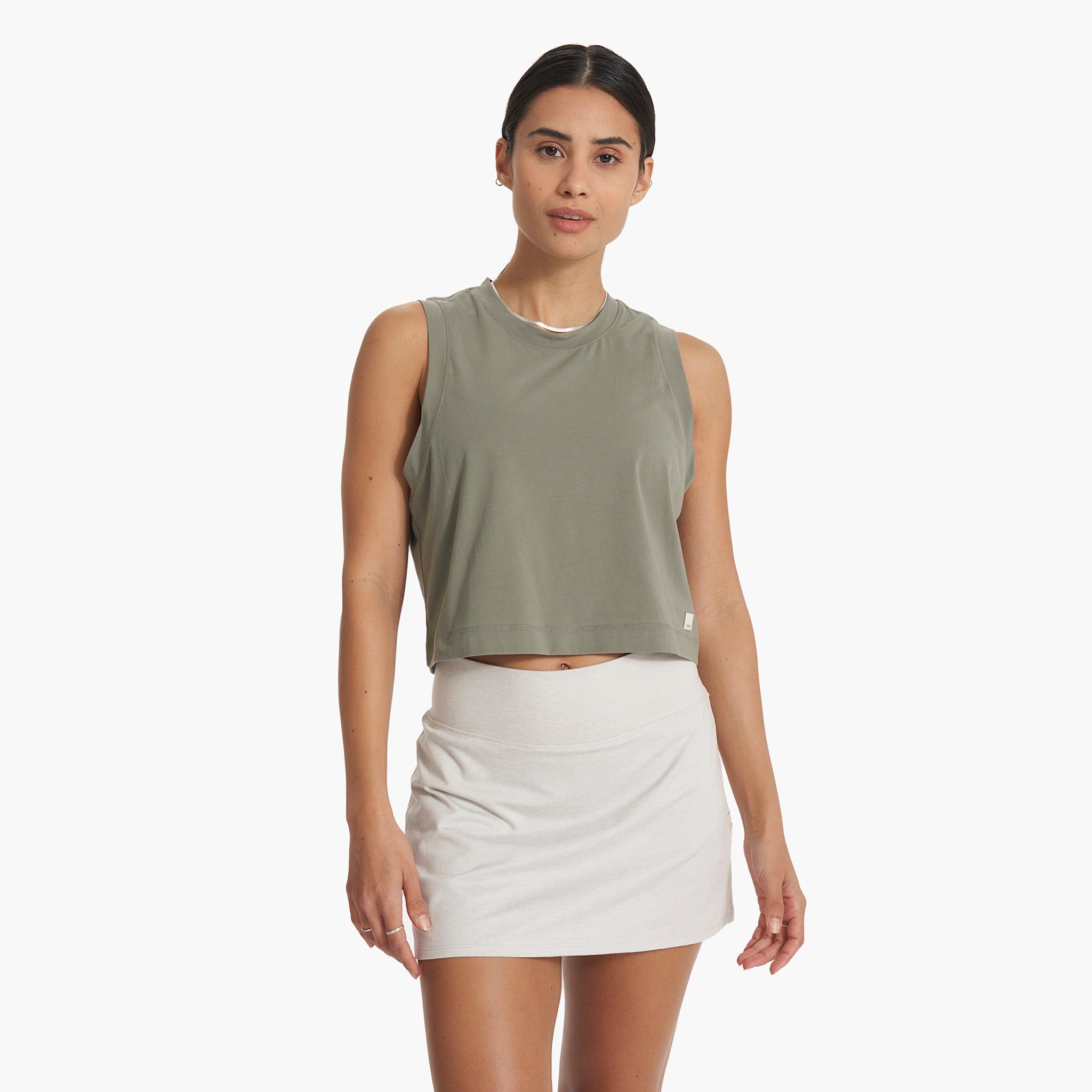Feather Crop Tank | Pistachio sold by Vuori
