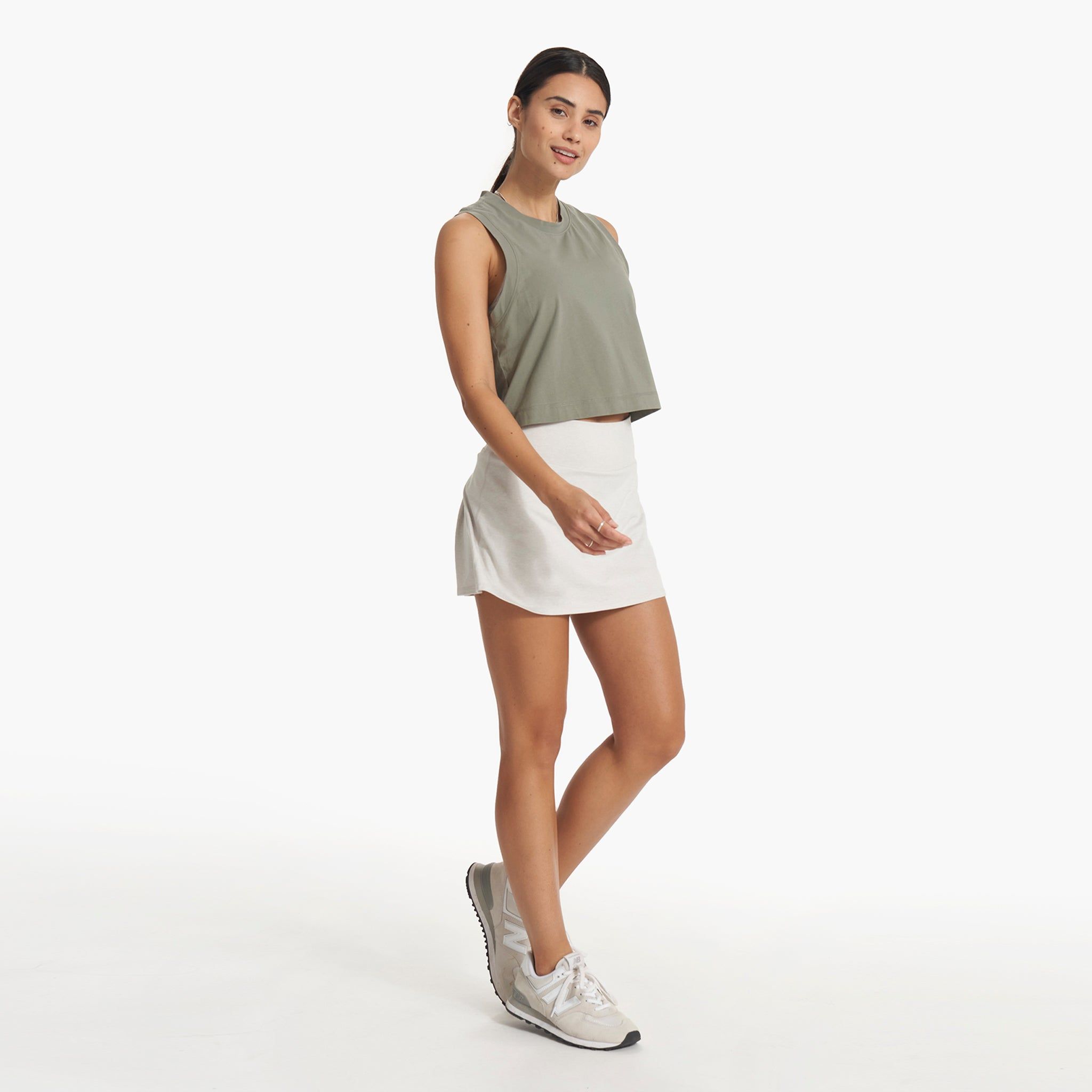 Feather Crop Tank | Pistachio sold by Vuori product image thumbnail 5