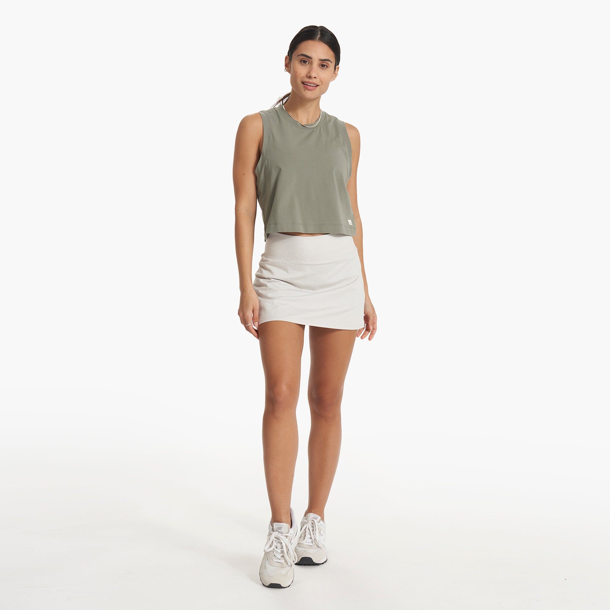 Feather Crop Tank | Pistachio sold by Vuori product image thumbnail 4
