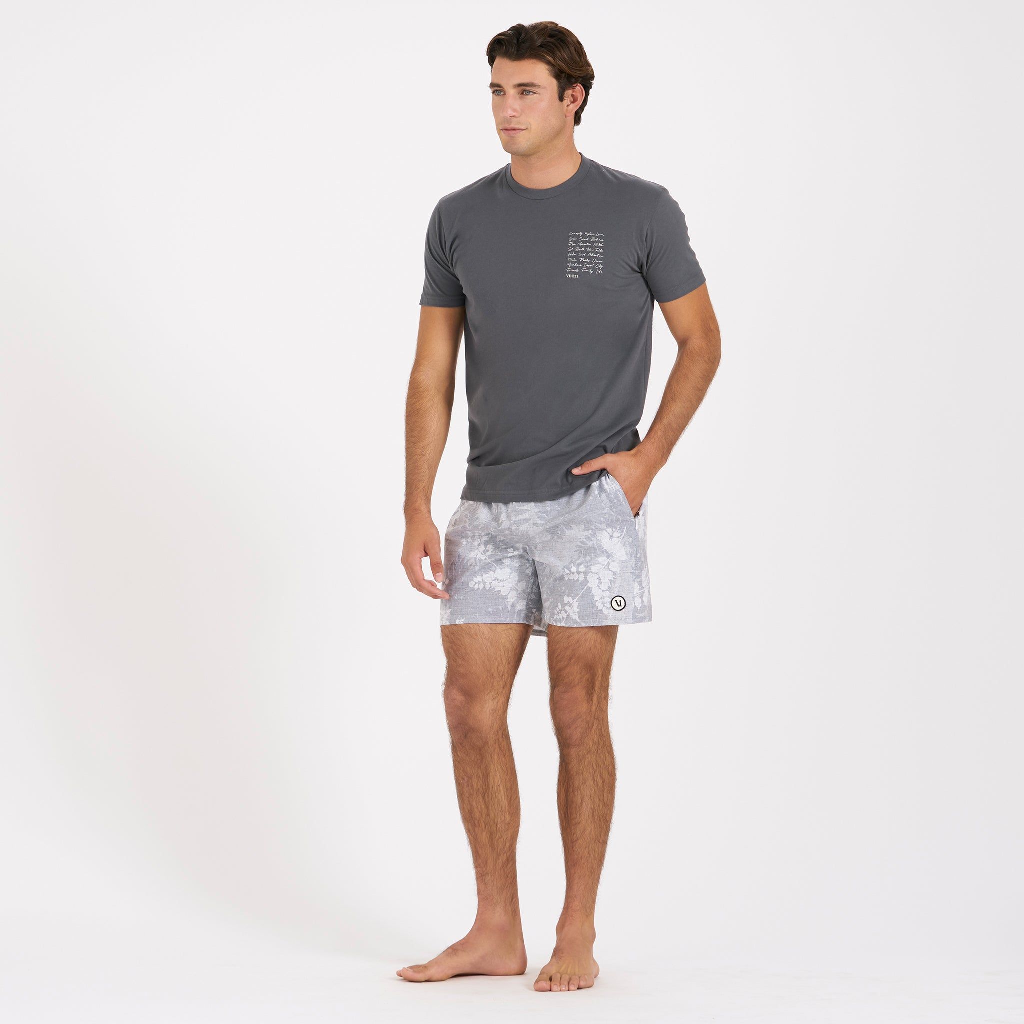 Mantra Tee | Charcoal sold by Vuori product image thumbnail 4