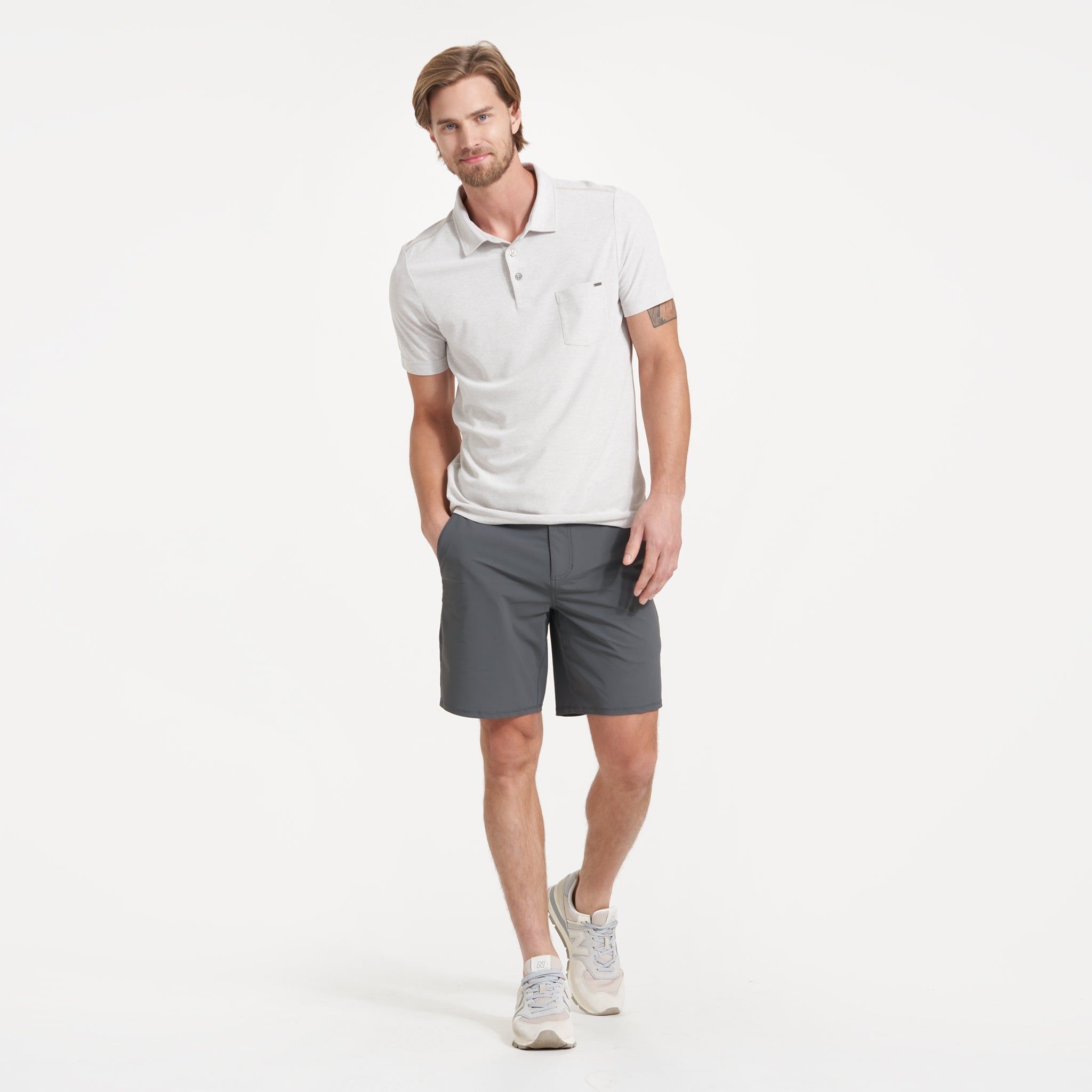 Ace Polo | Oyster sold by Vuori product image thumbnail 4
