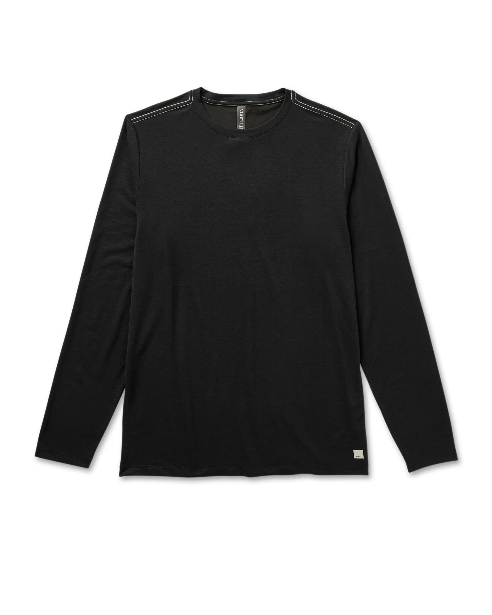 Long Sleeve Current Tech Tee | Black sold by Vuori