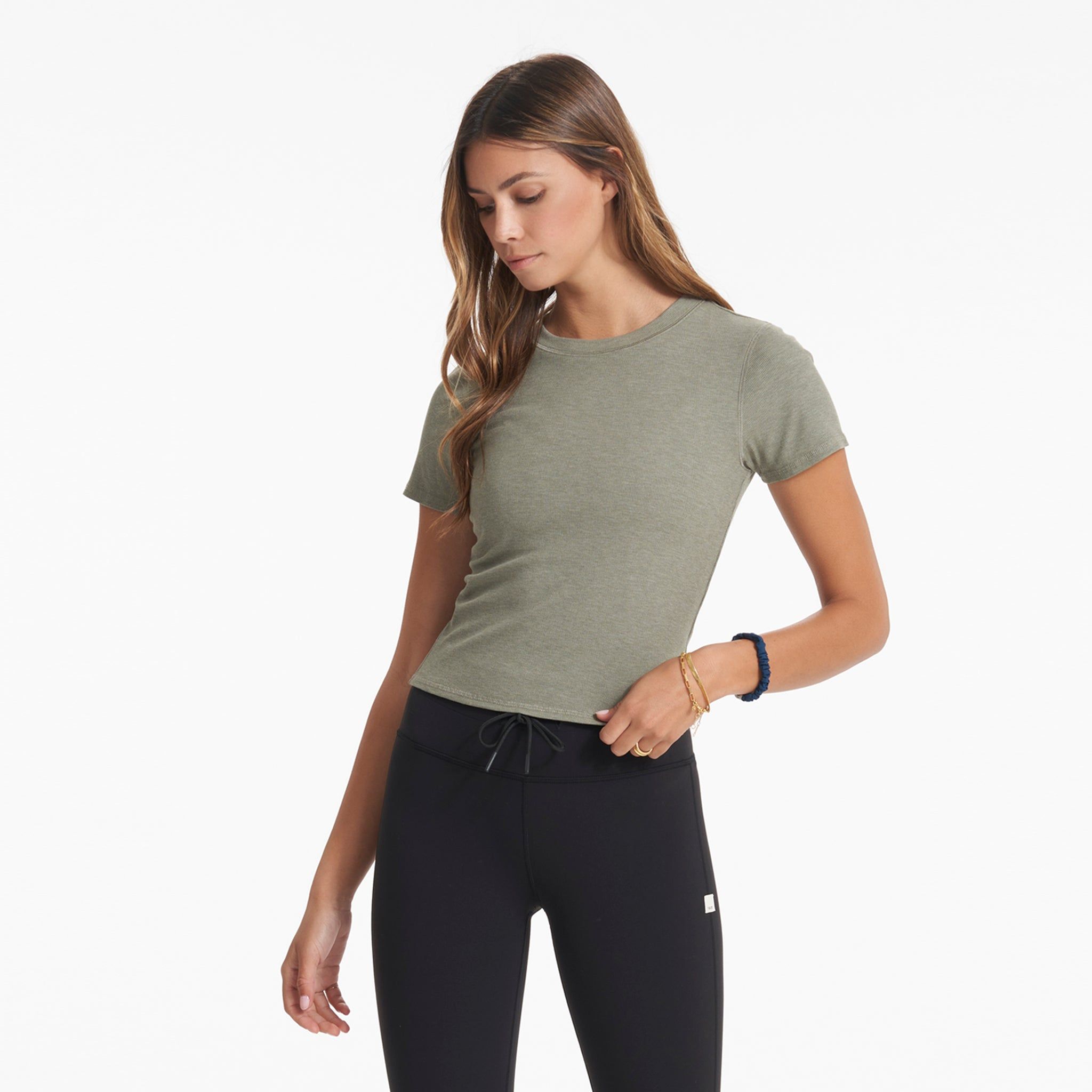 Mudra Fitted Tee | Laurel Heather sold by Vuori product image thumbnail 2