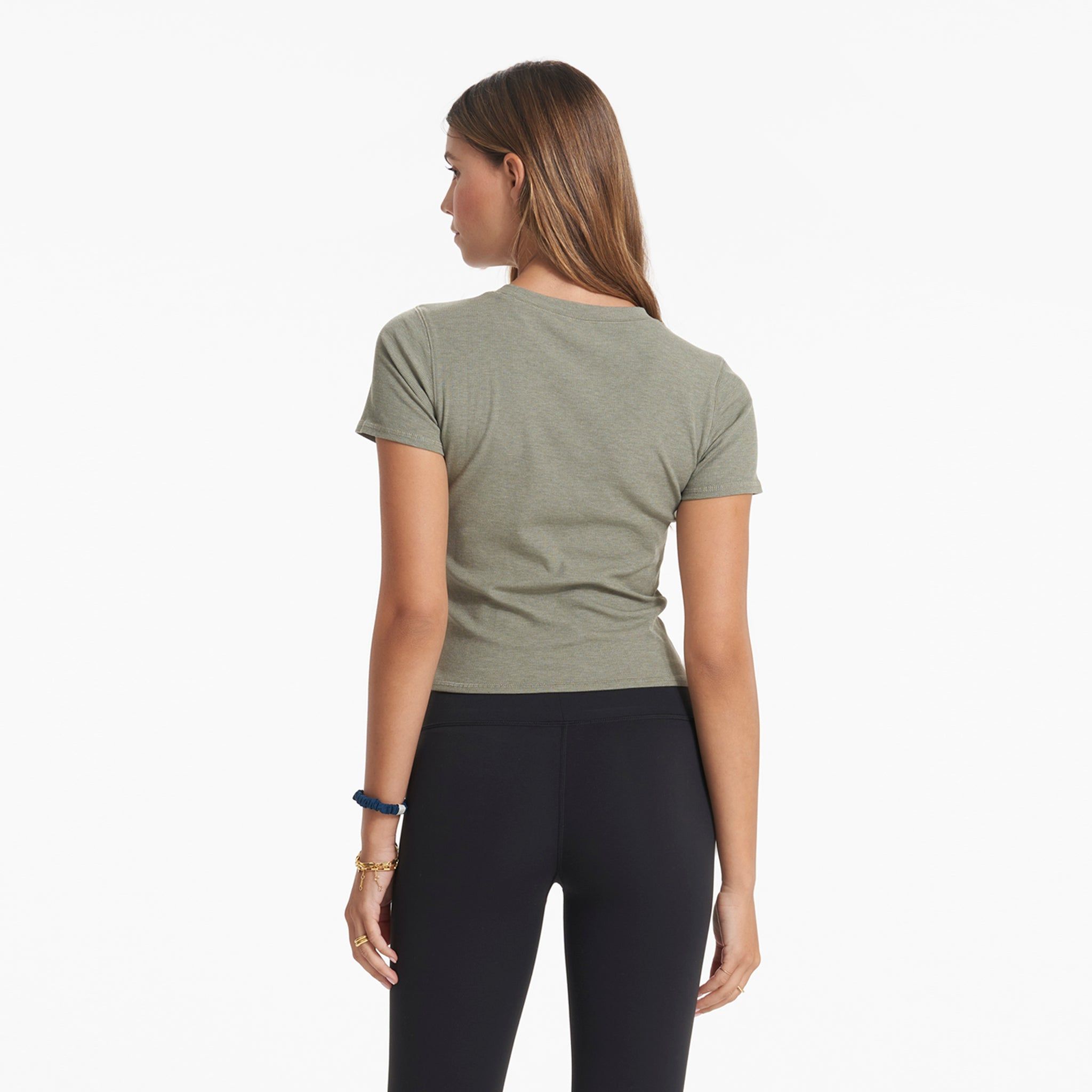 Mudra Fitted Tee | Laurel Heather sold by Vuori product image thumbnail 3