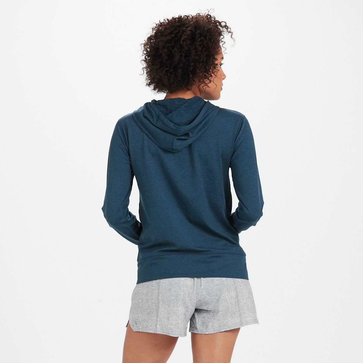 Halo Performance Hoodie | Indigo Heather sold by Vuori product image thumbnail 3