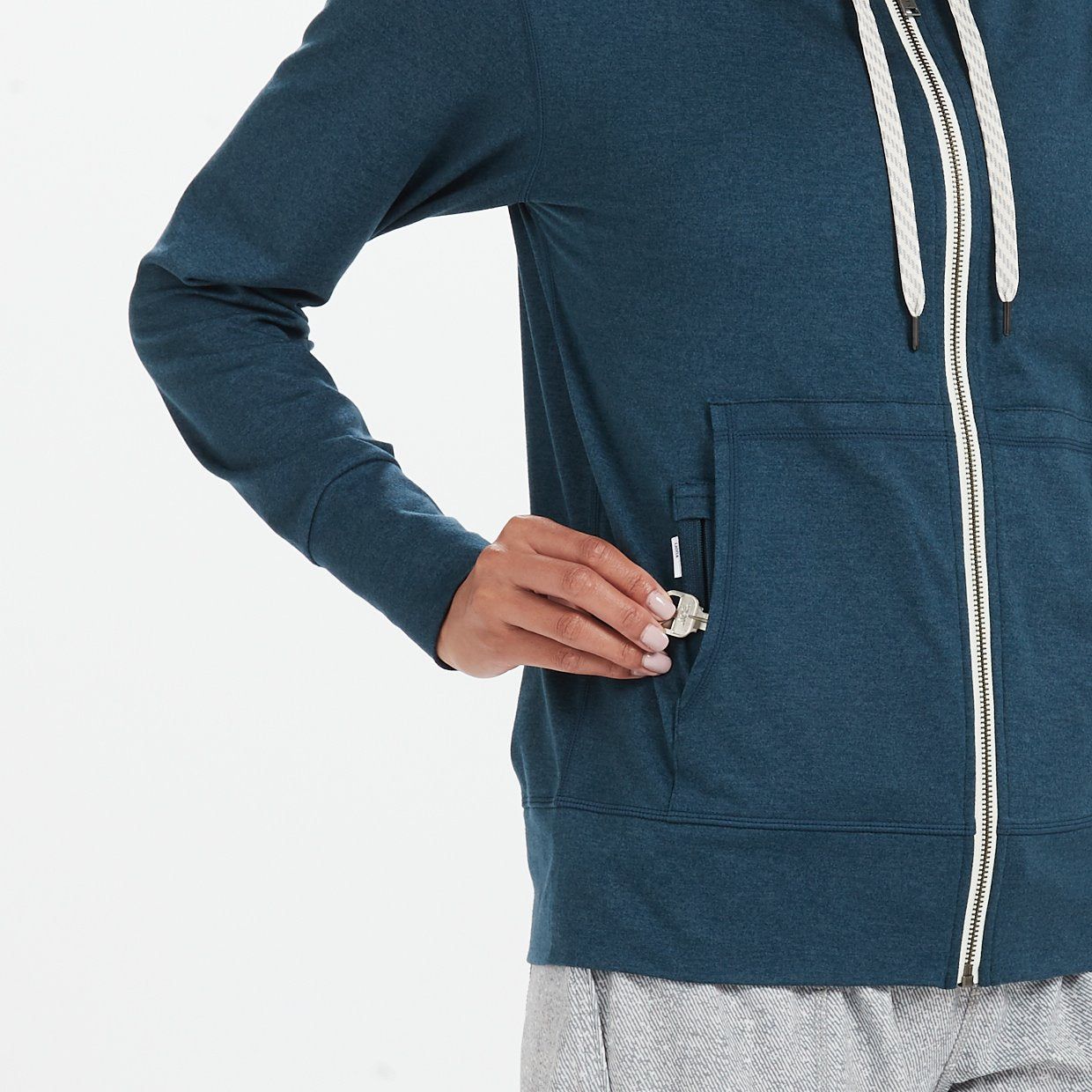 Halo Performance Hoodie | Indigo Heather sold by Vuori product image thumbnail 5