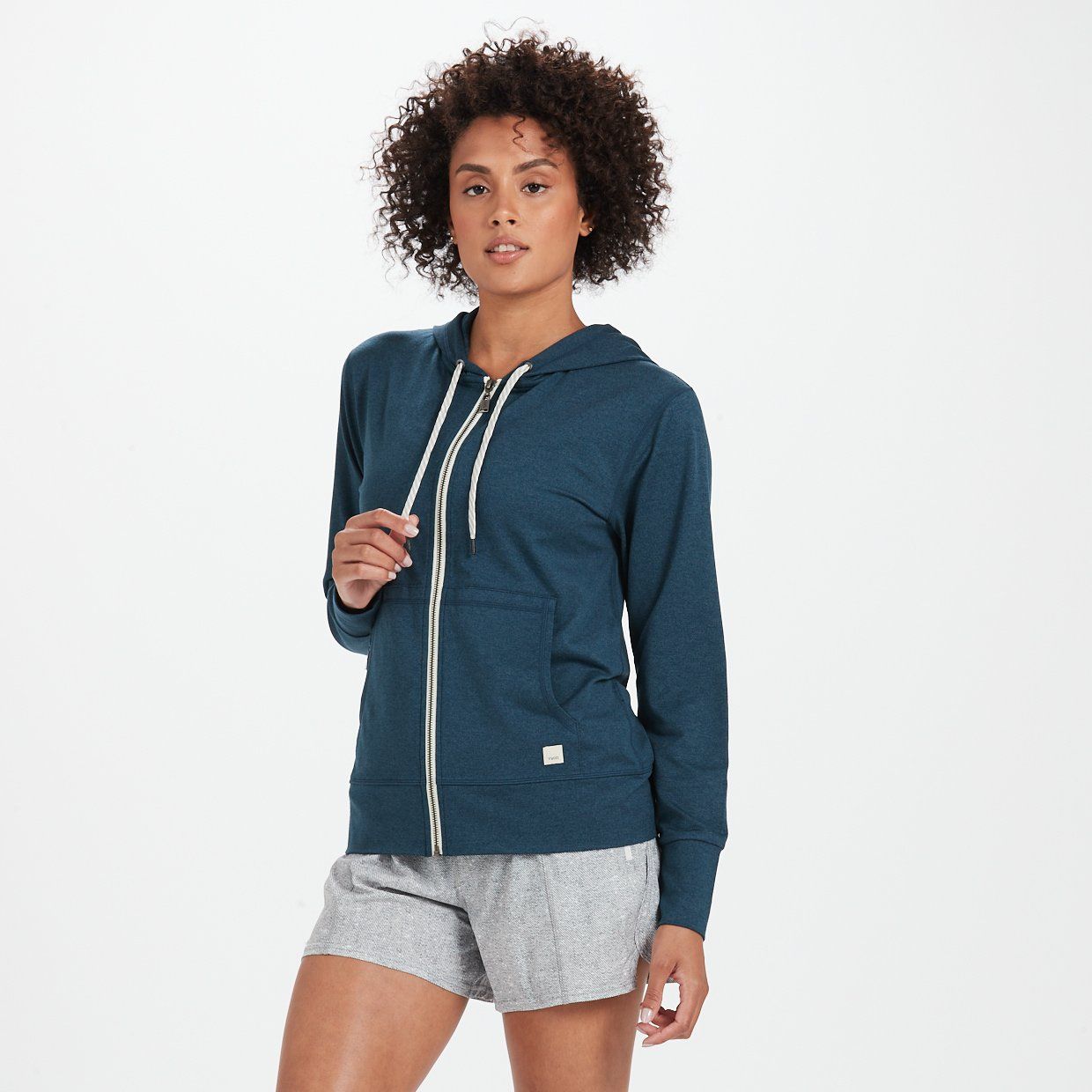 Halo Performance Hoodie | Indigo Heather sold by Vuori product image thumbnail 2