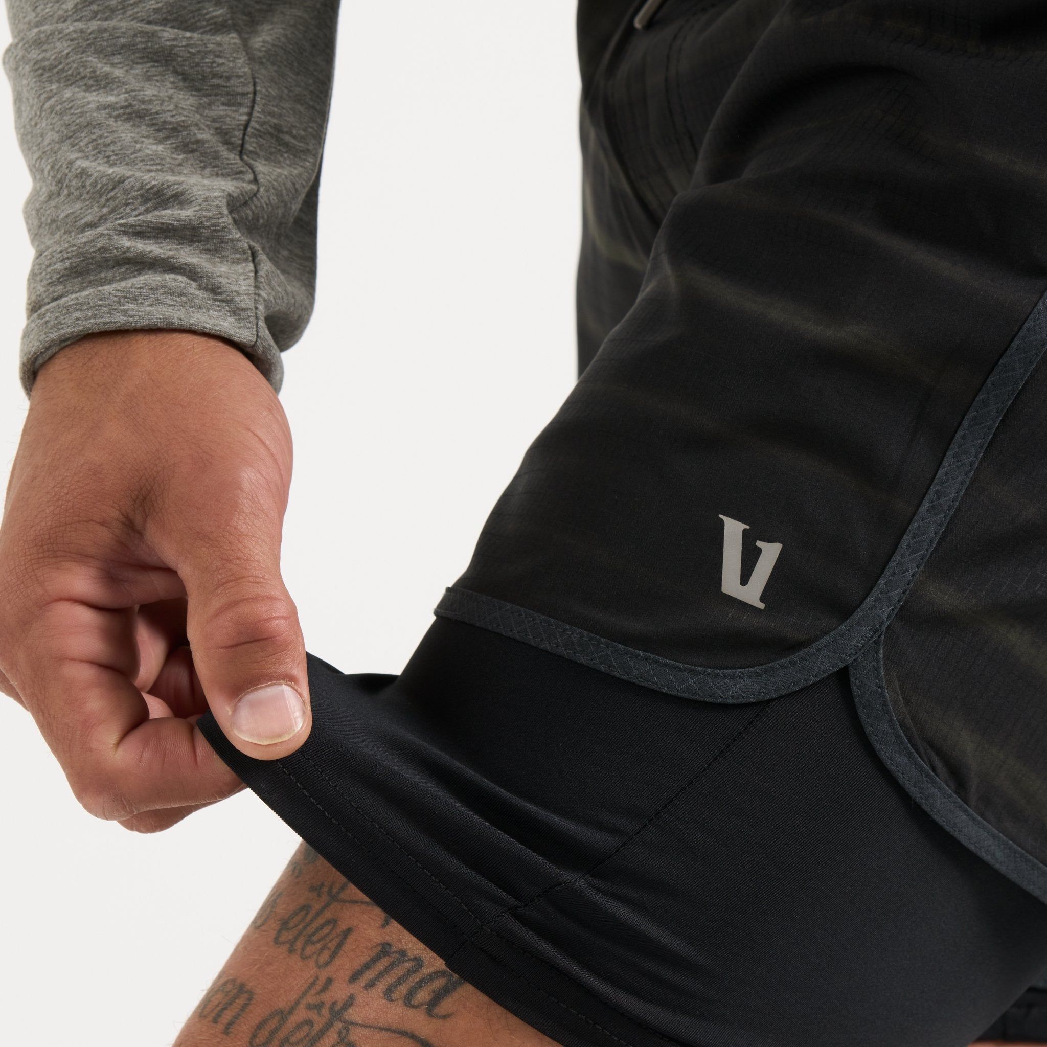 Stockton Short | Dark Oregano Shibori Stripe sold by Vuori product image thumbnail 7