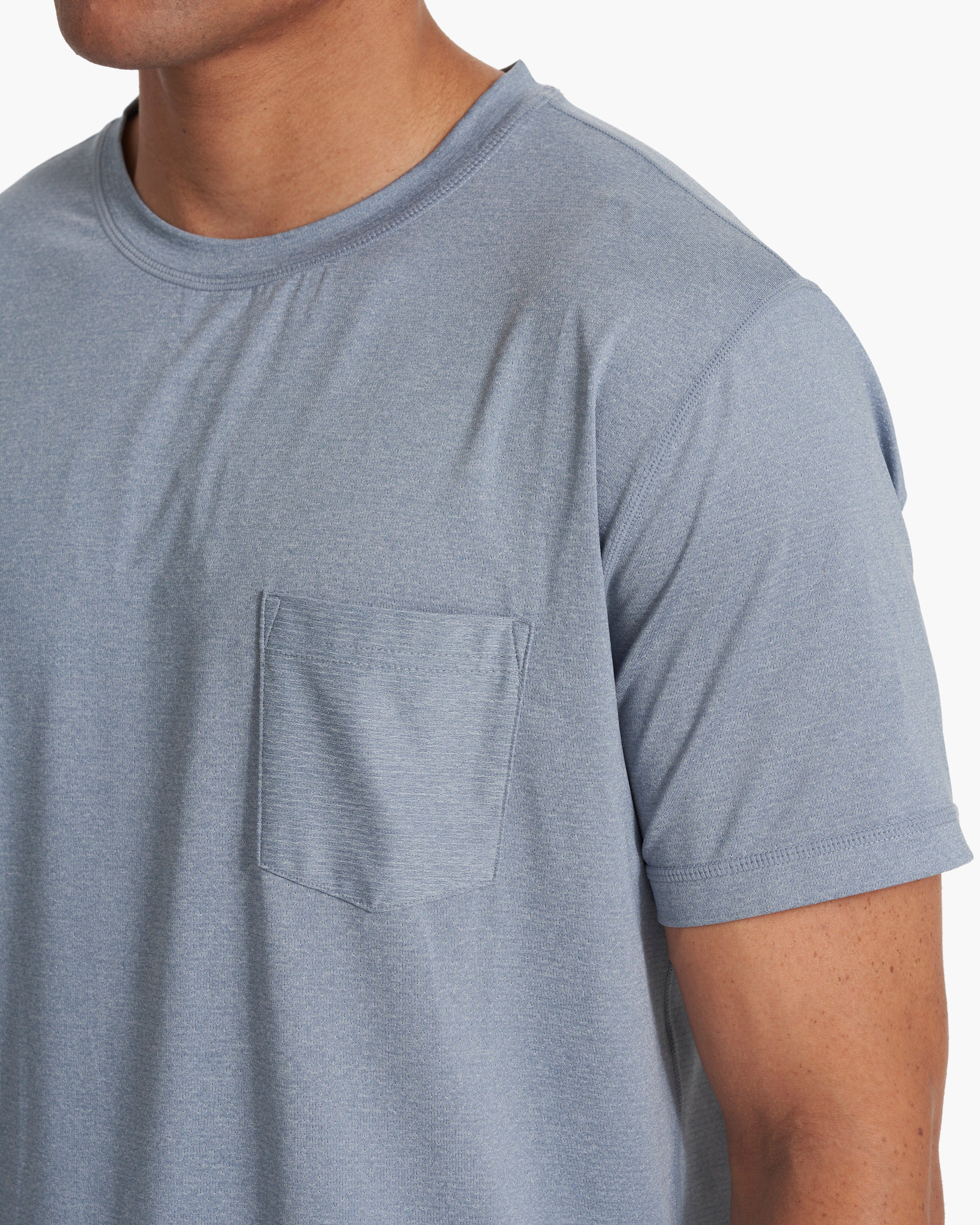 Tradewind Performance Tee | Cloud Heather sold by Vuori product image thumbnail 3