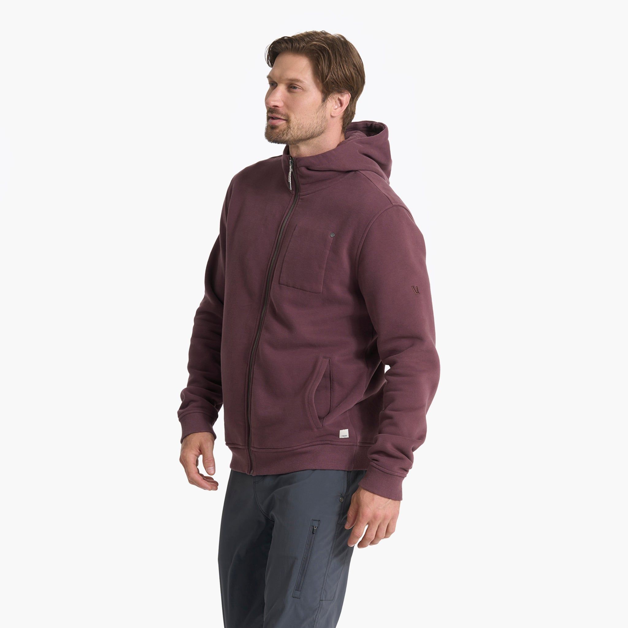 Seaside Hoodie | Chestnut sold by Vuori product image thumbnail 3