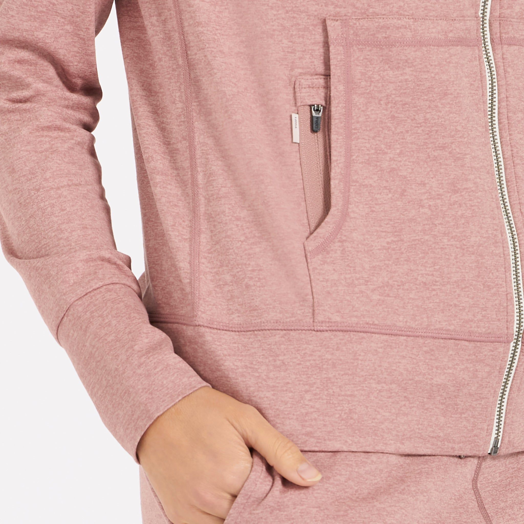 Halo Performance Hoodie | Burnt Clay Heather sold by Vuori product image thumbnail 5