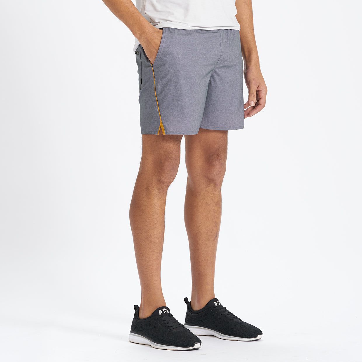 Trail Short | Charcoal Heather Texture sold by Vuori product image thumbnail 3