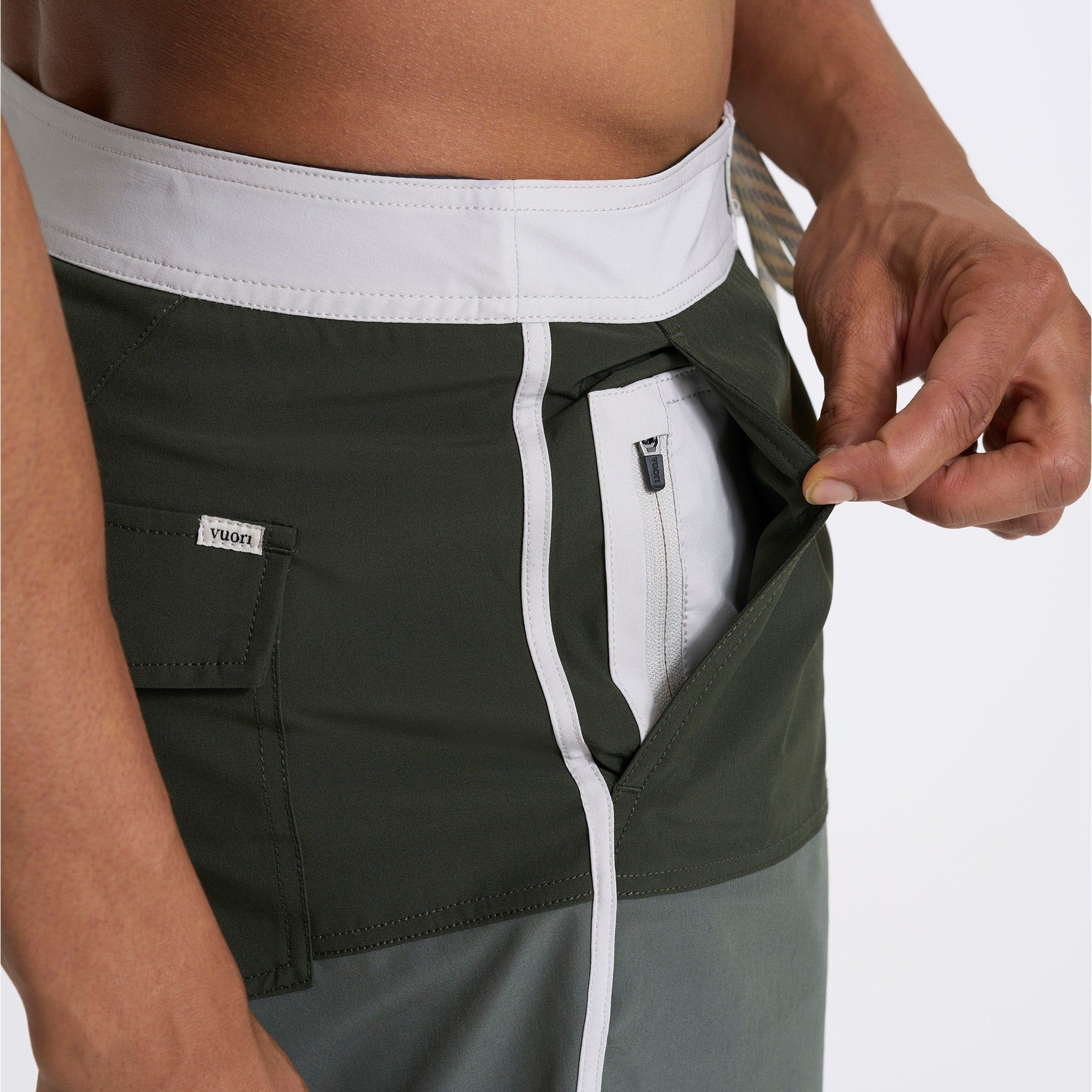 Cruise Boardshort | Dusty Pine Colorblock sold by Vuori product image thumbnail 6