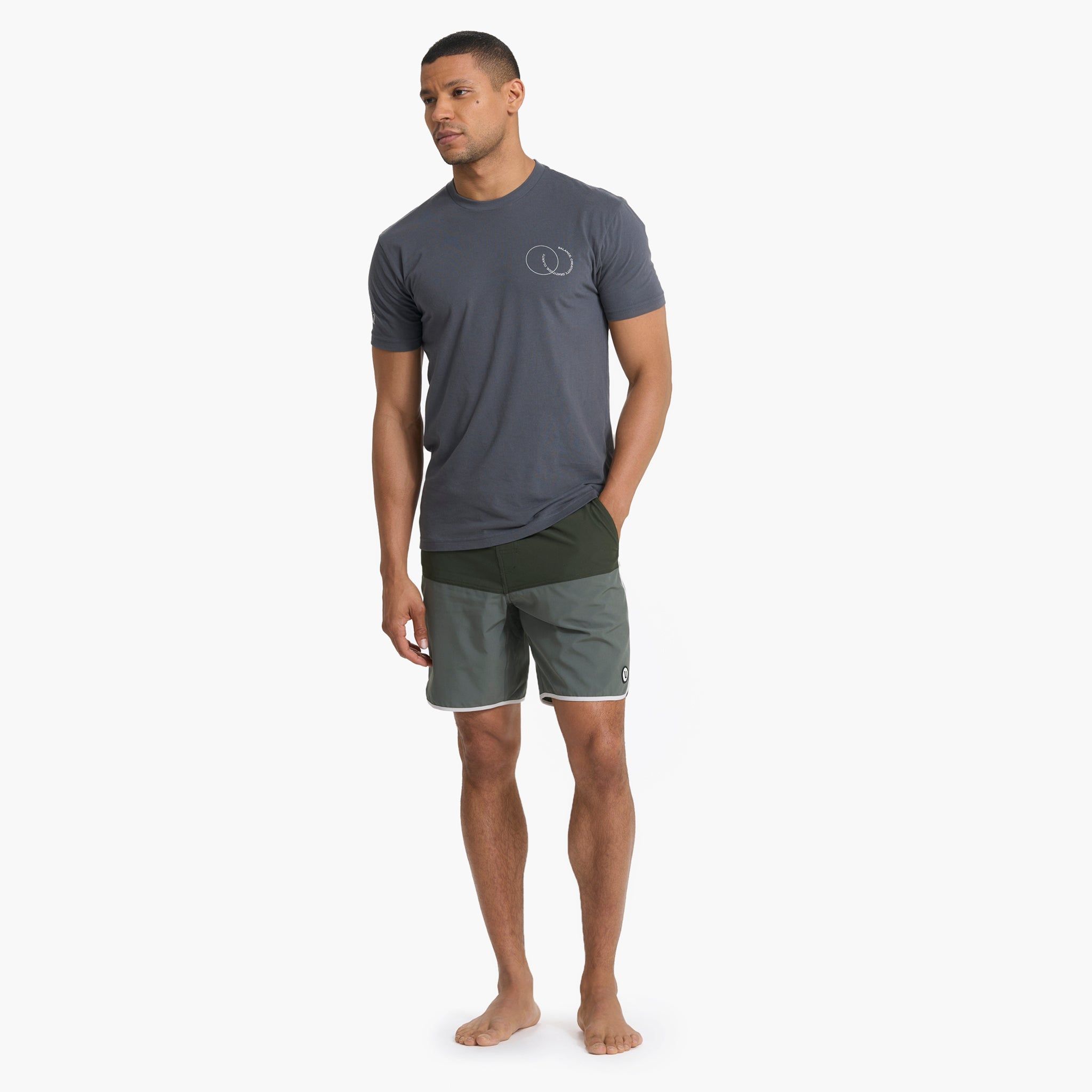 Cruise Boardshort | Dusty Pine Colorblock sold by Vuori product image thumbnail 5