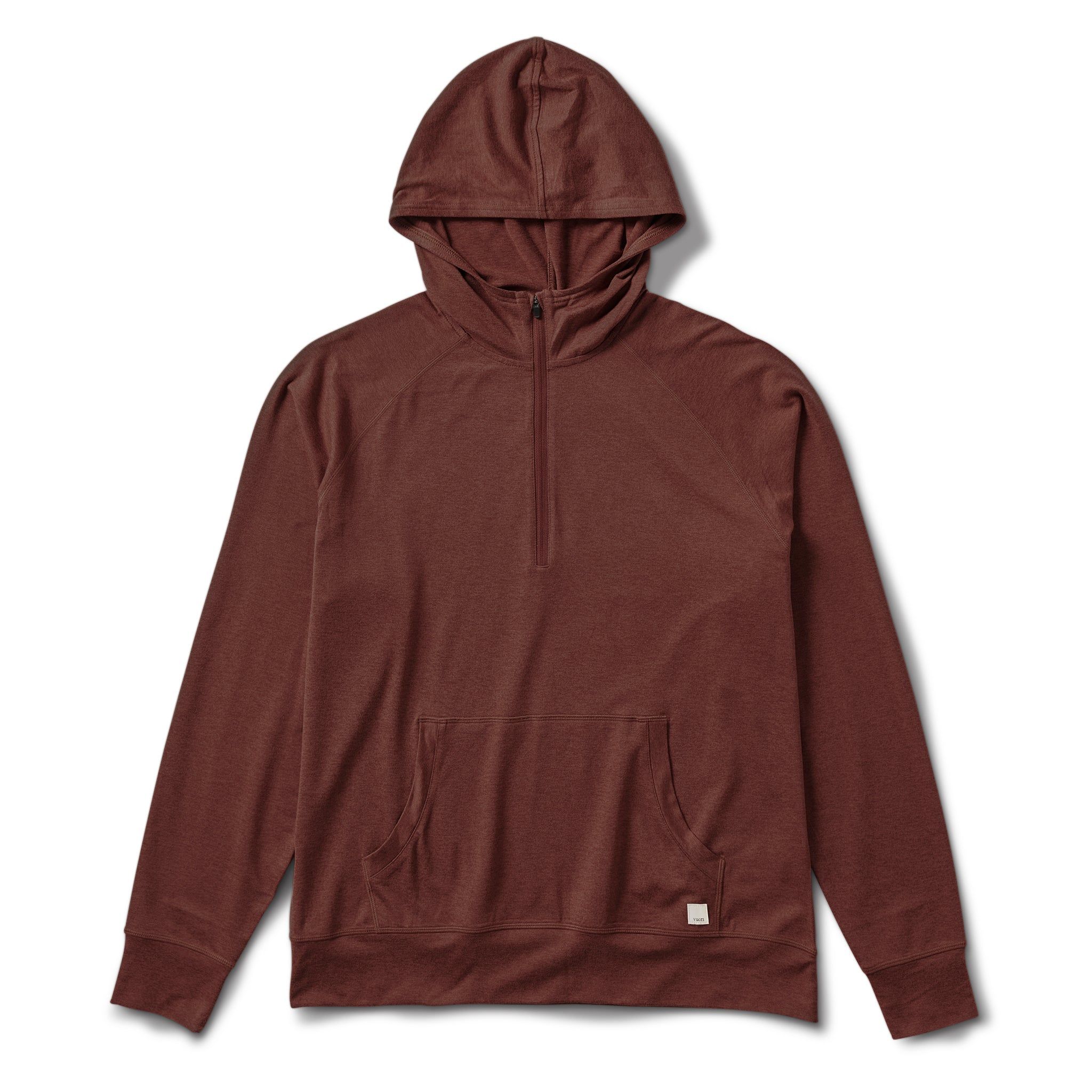 Ponto Performance Half Zip Hoodie | Cedar Heather sold by Vuori