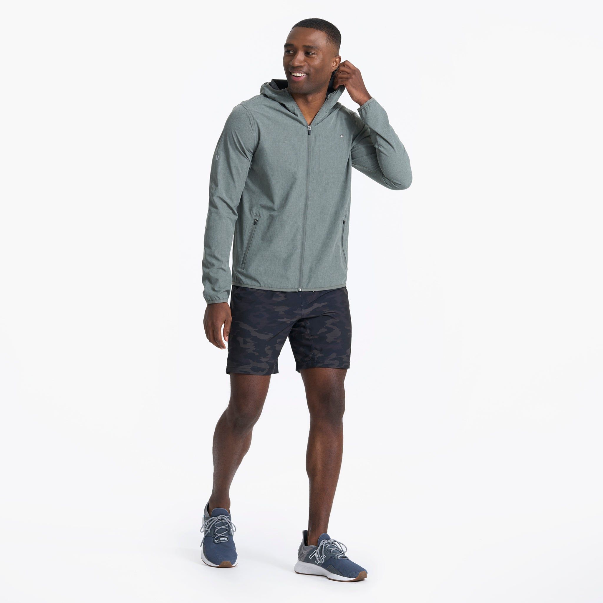 Outdoor Trainer Shell | Dusty Pine Linen Texture sold by Vuori product image thumbnail 5