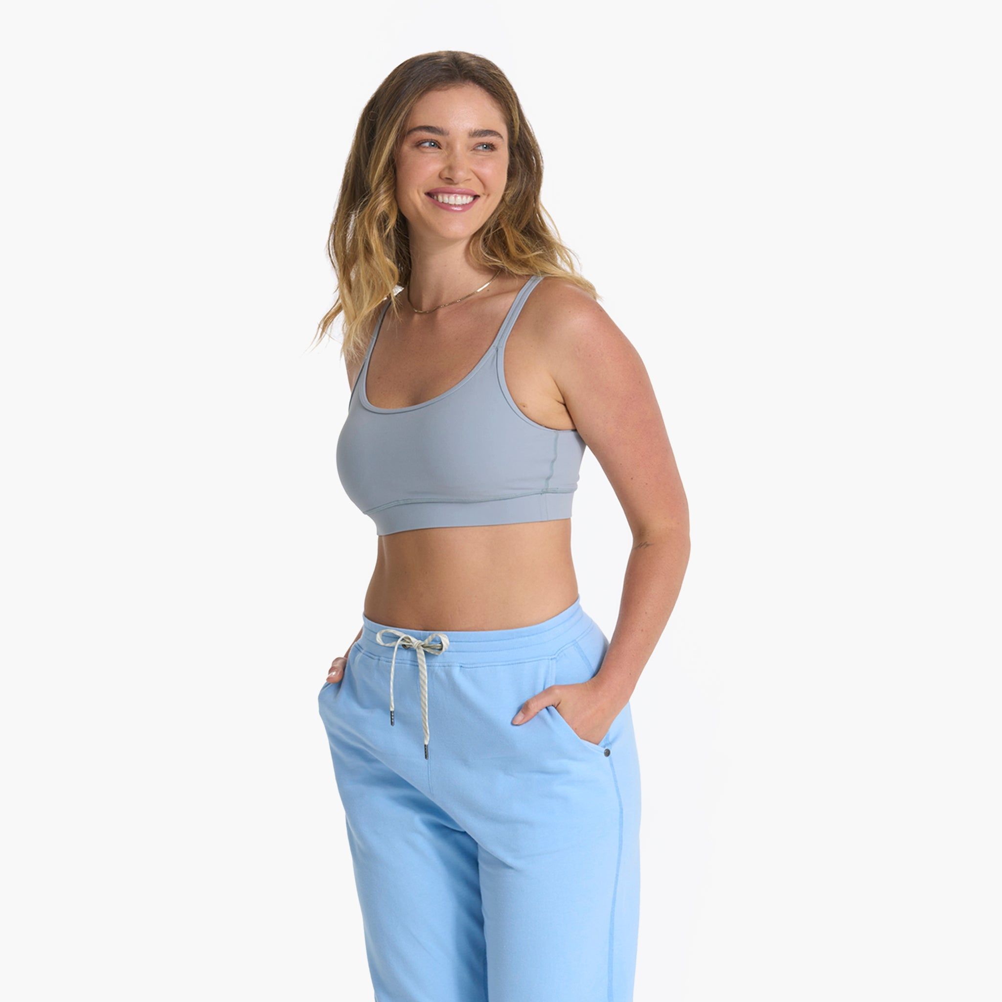 Mindset Bra | Light Cloud sold by Vuori