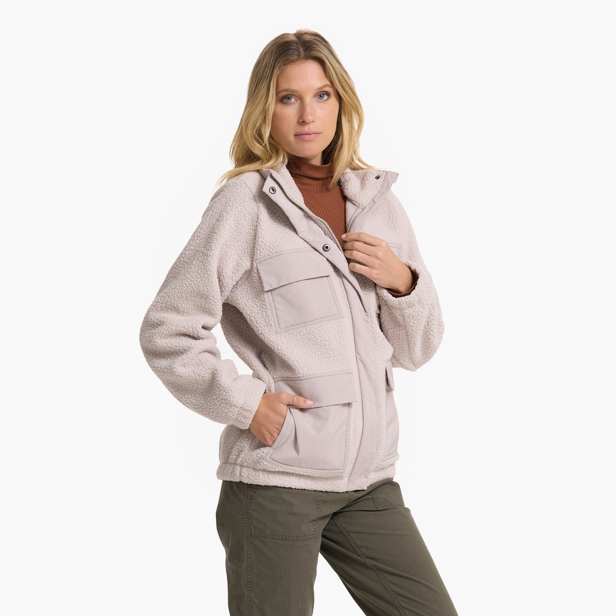 Utility Sherpa Jacket | Dark Salt sold by Vuori