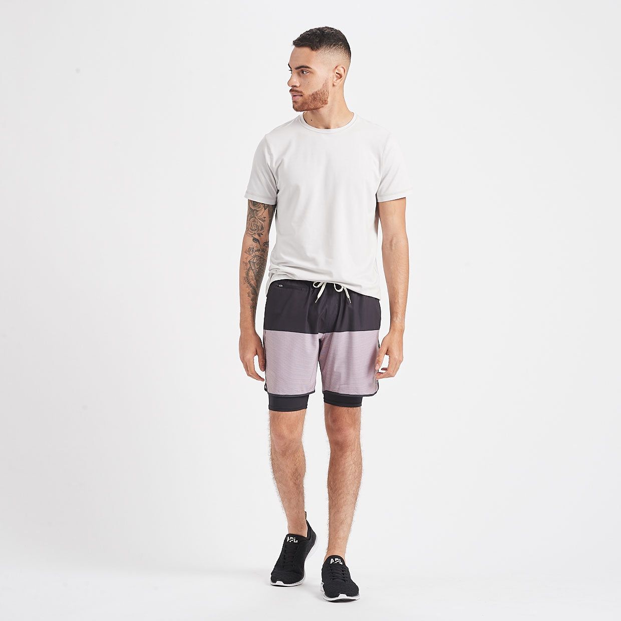 Stockton Short | Black Fig Stripe sold by Vuori product image thumbnail 5