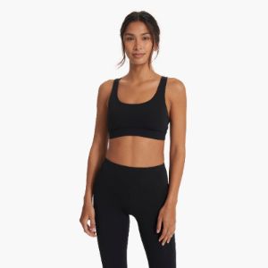 Stride Bra | Black sold by Vuori