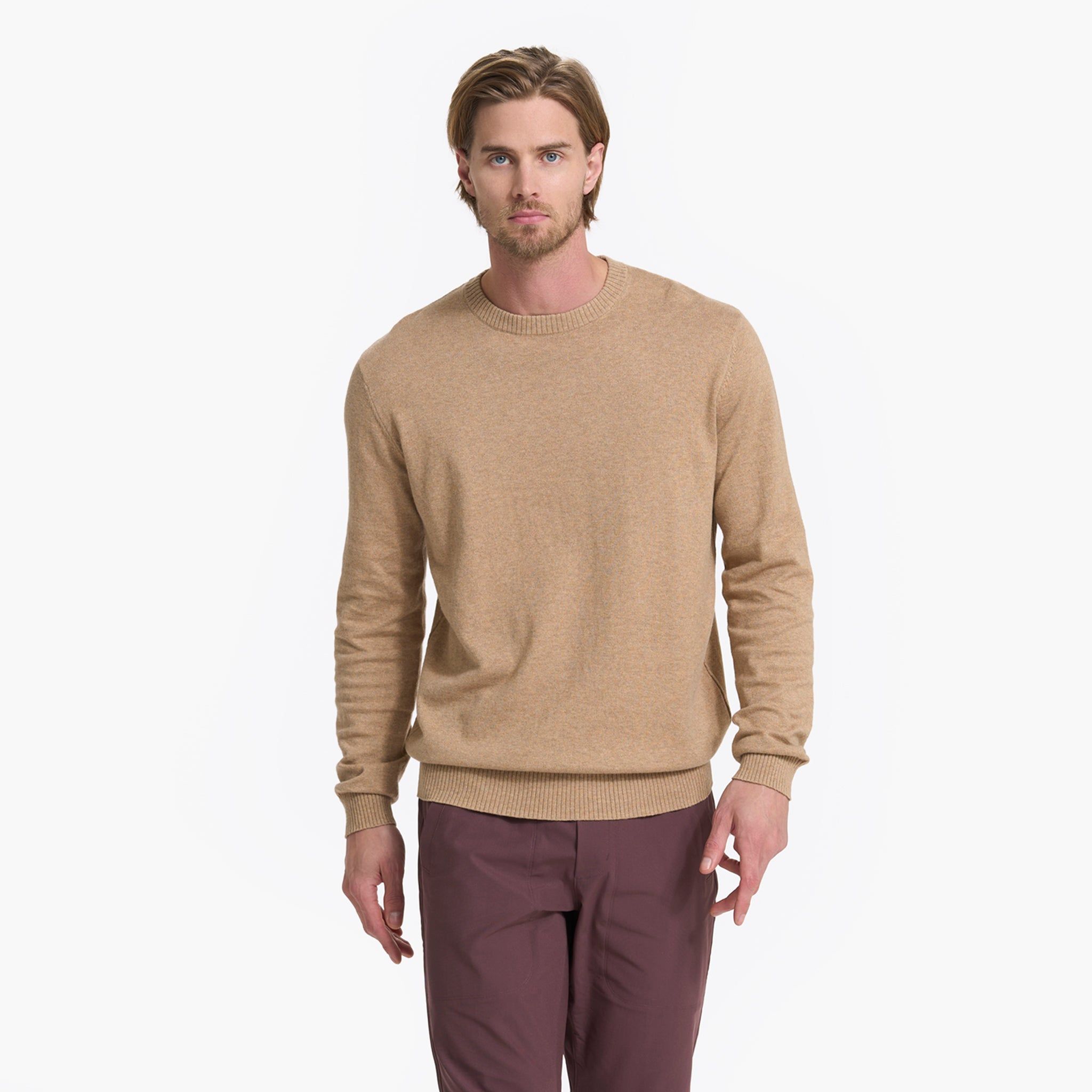 Fluent Sweater | Camel Heather sold by Vuori product image thumbnail 2