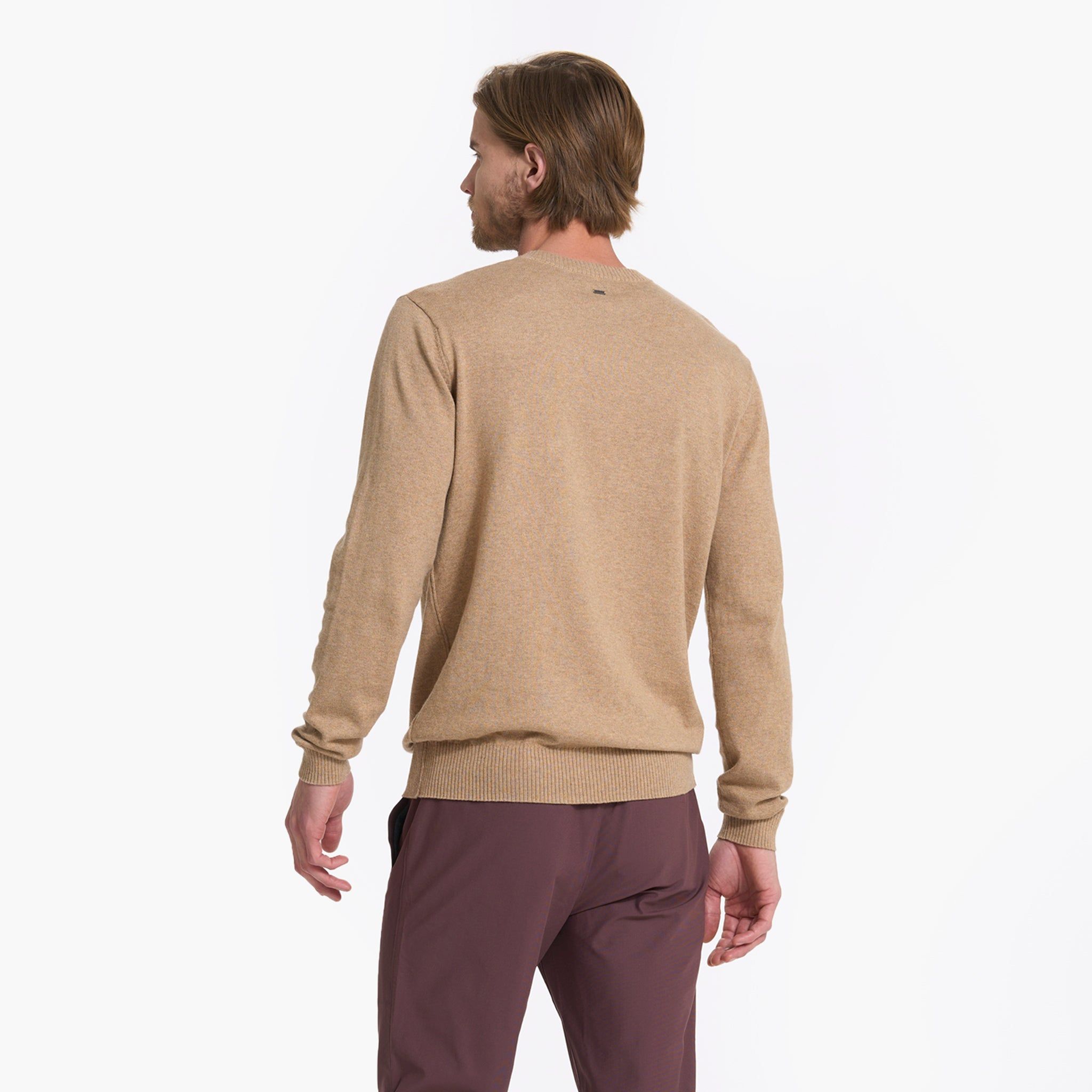 Fluent Sweater | Camel Heather sold by Vuori product image thumbnail 4