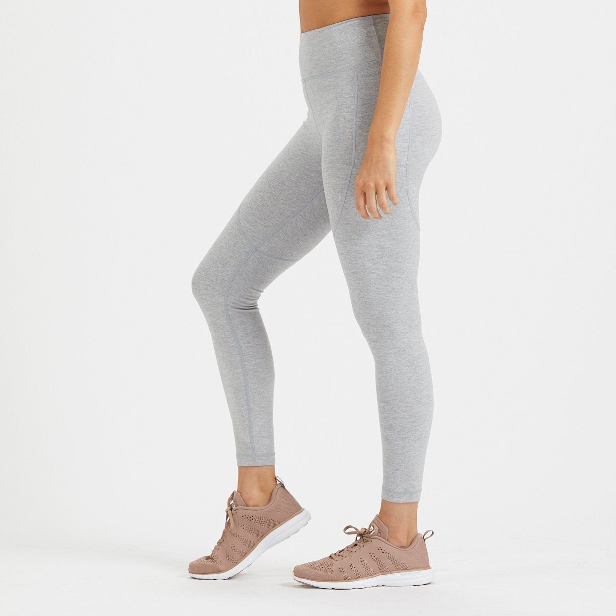 Elevation Performance Legging | Light Heather Grey sold by Vuori product image thumbnail 2