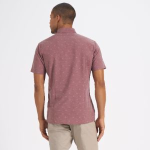 Short-Sleeve Bridge Button Down | Terracotta Bird sold by Vuori