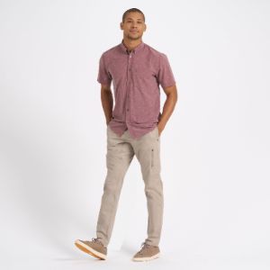 Short-Sleeve Bridge Button Down | Terracotta Bird sold by Vuori