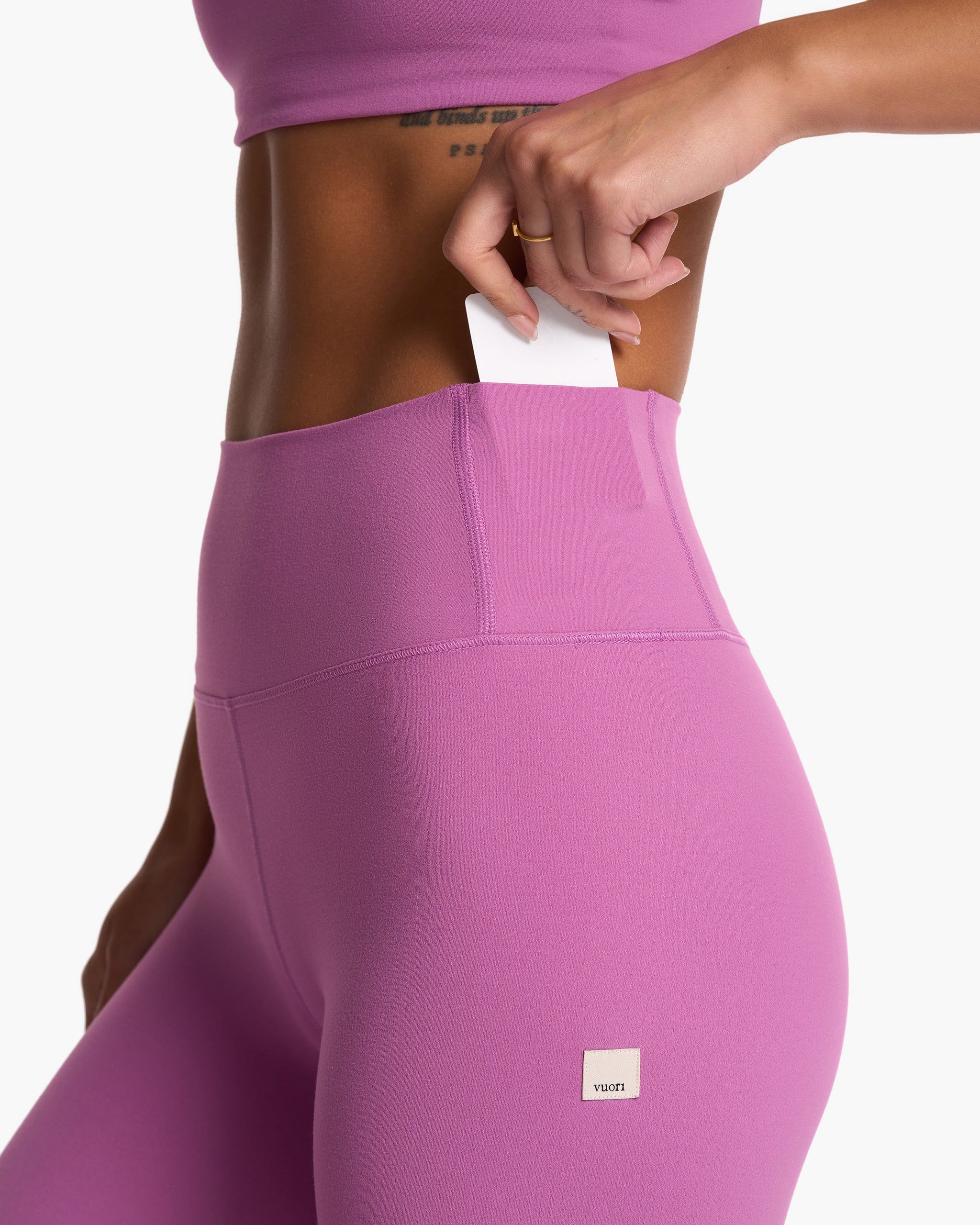 Vuori AllTheFeels™ Legging - Short | Claret sold by Vuori product image thumbnail 3