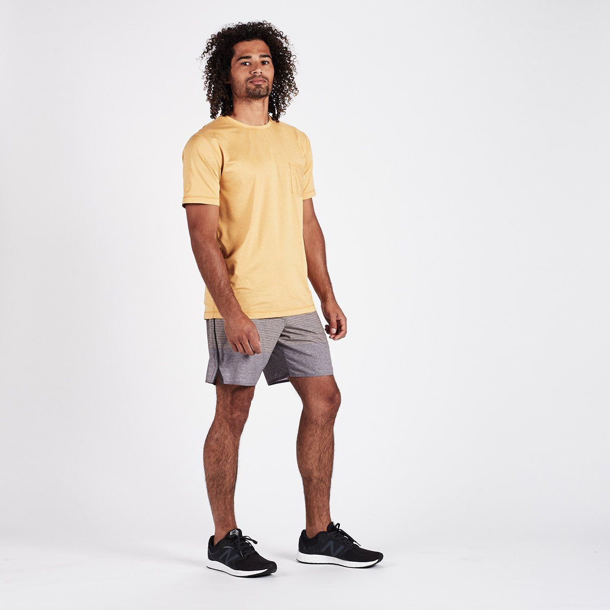 Tradewind Performance Tee | Saffron Heather sold by Vuori product image thumbnail 4