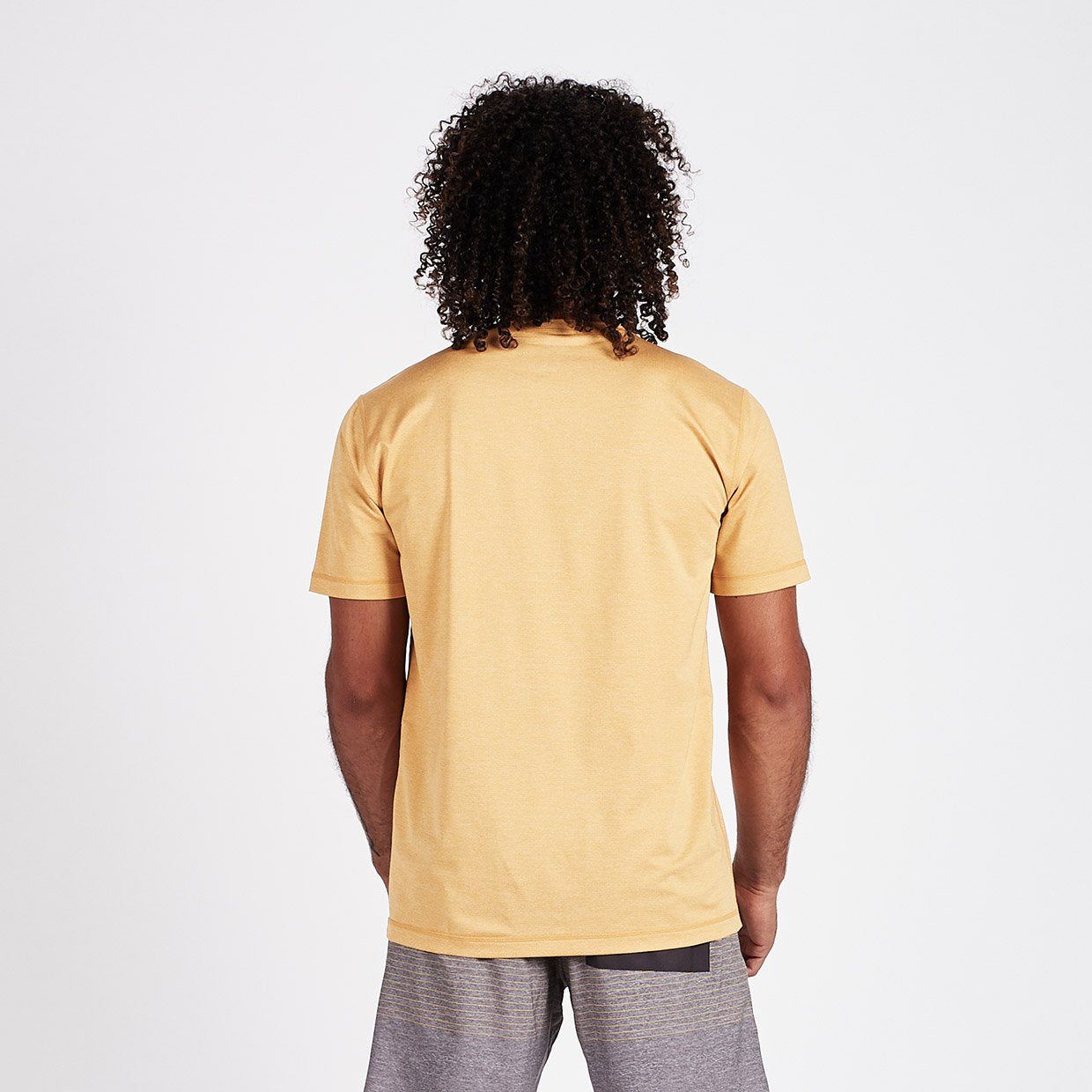 Tradewind Performance Tee | Saffron Heather sold by Vuori product image thumbnail 3