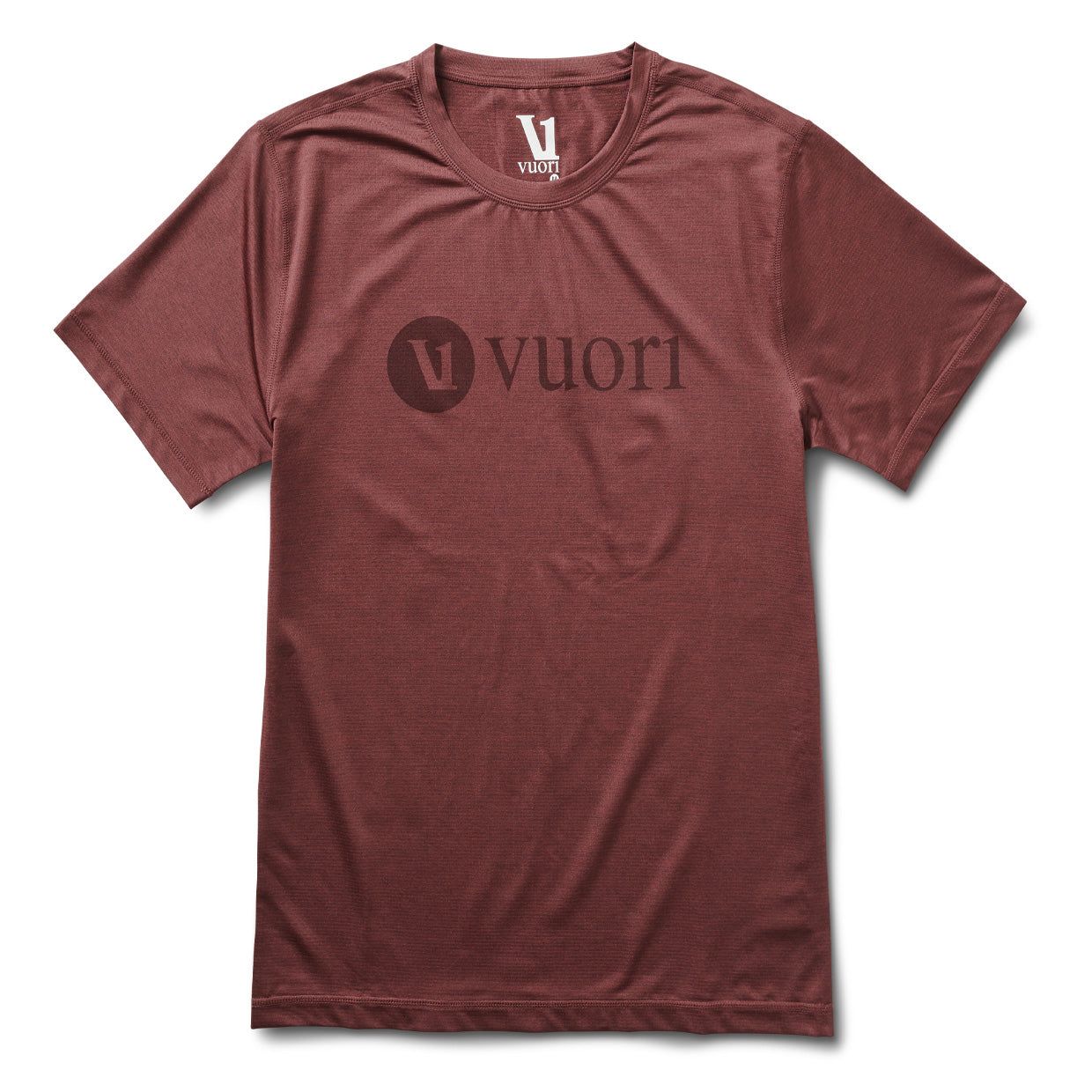 V1 Vuori Tech Tee | Fig Heather sold by Vuori