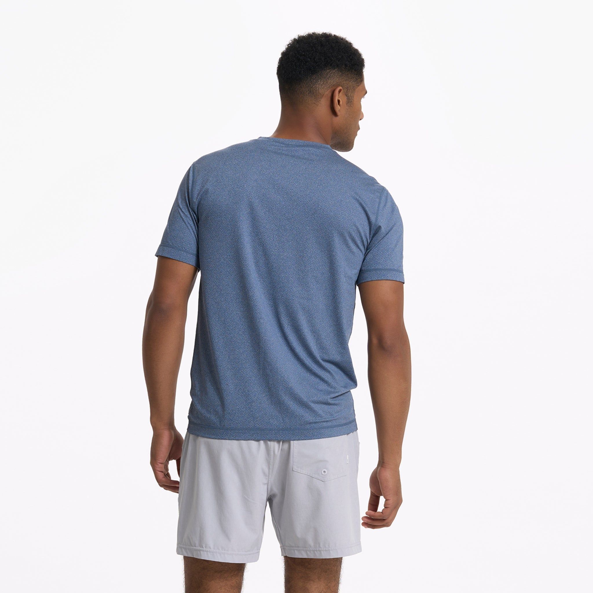 Tradewind Performance Tee | Coastal Heather sold by Vuori product image thumbnail 4