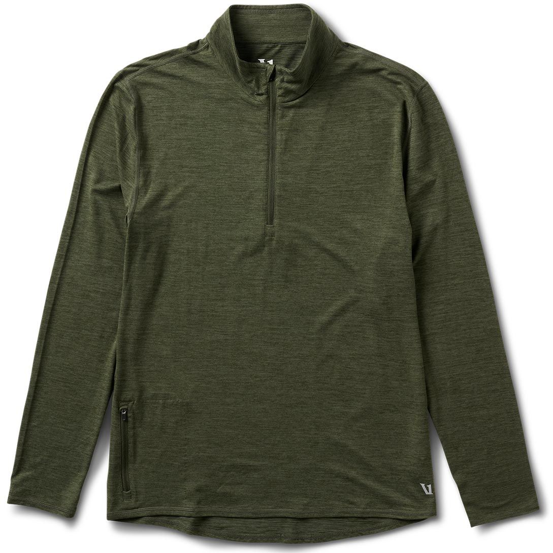 Ease Performance Half Zip | Moss Heather sold by Vuori
