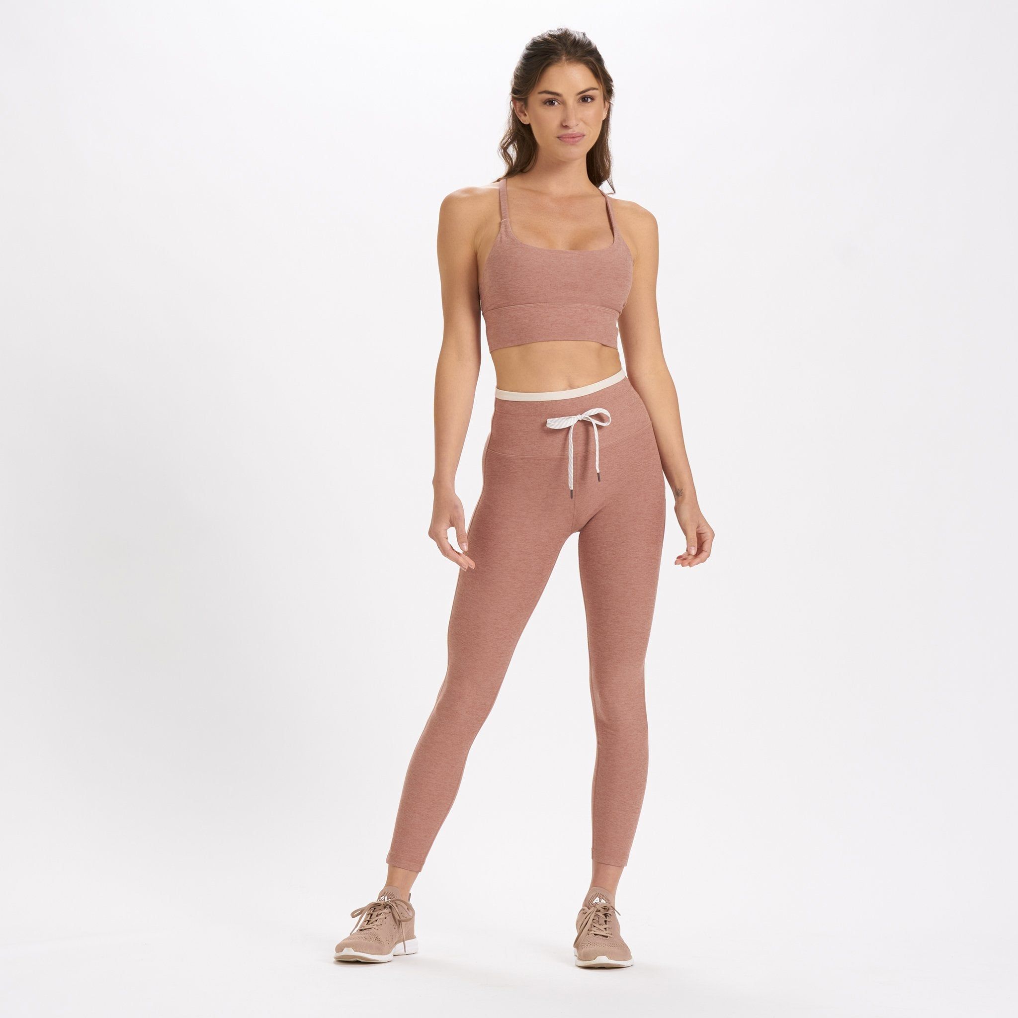 Long Line Elevation Bra | Light Terracotta Heather sold by Vuori product image thumbnail 3