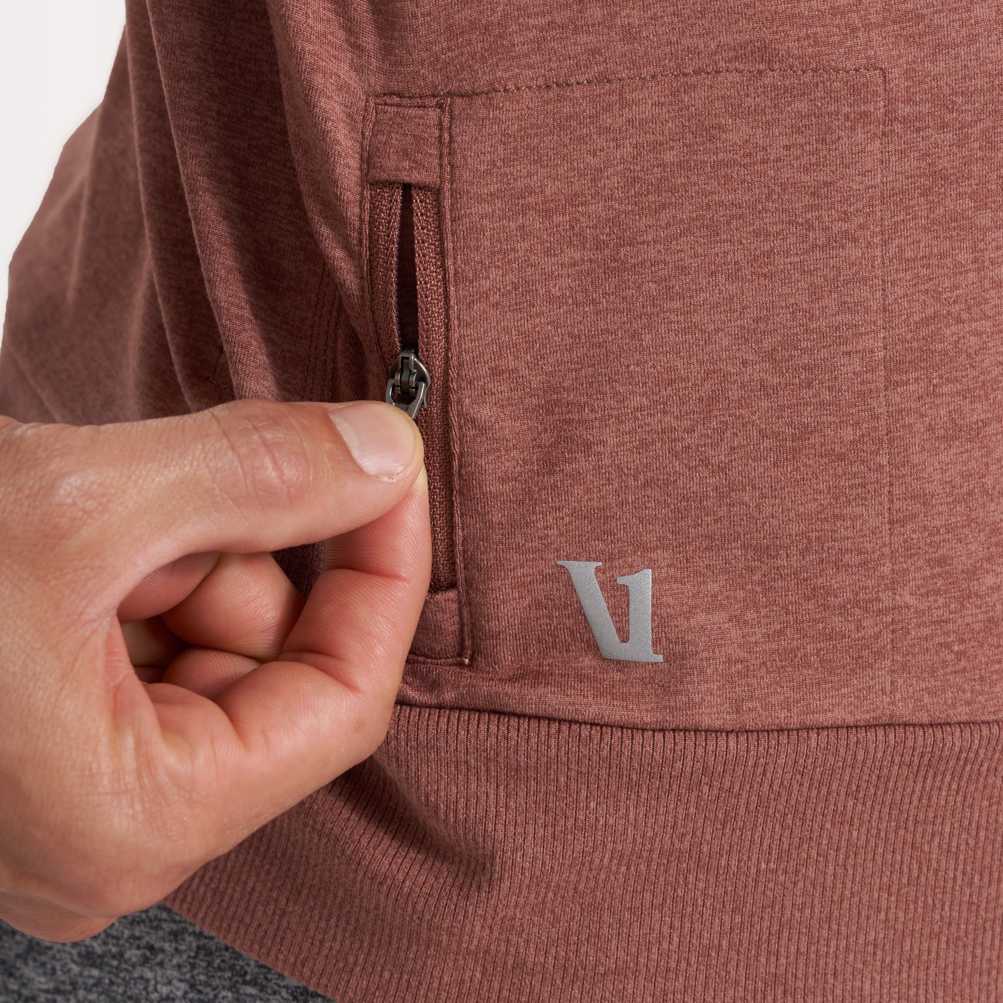 Ponto Performance Crew | Terracotta Heather sold by Vuori product image thumbnail 6