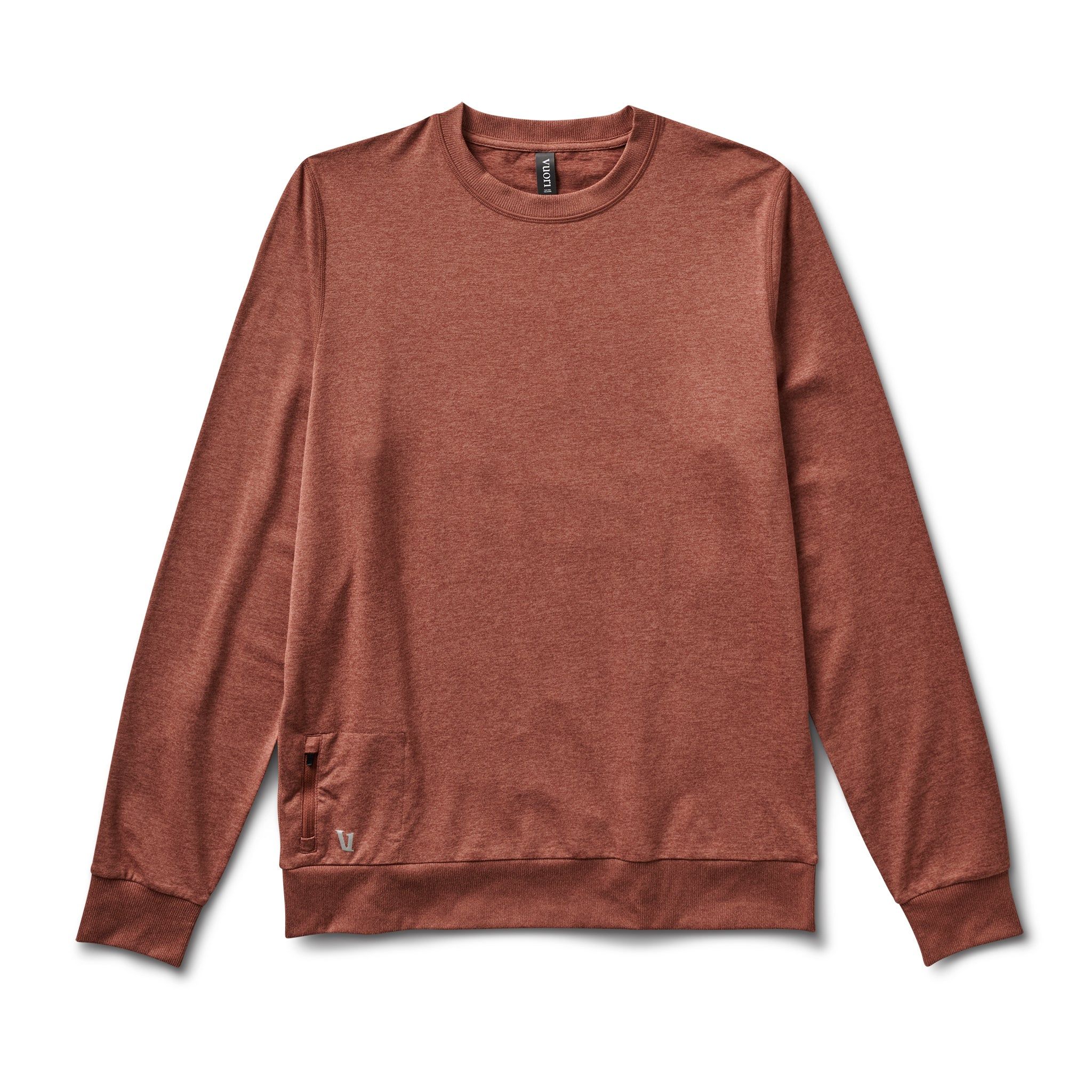 Ponto Performance Crew | Terracotta Heather sold by Vuori