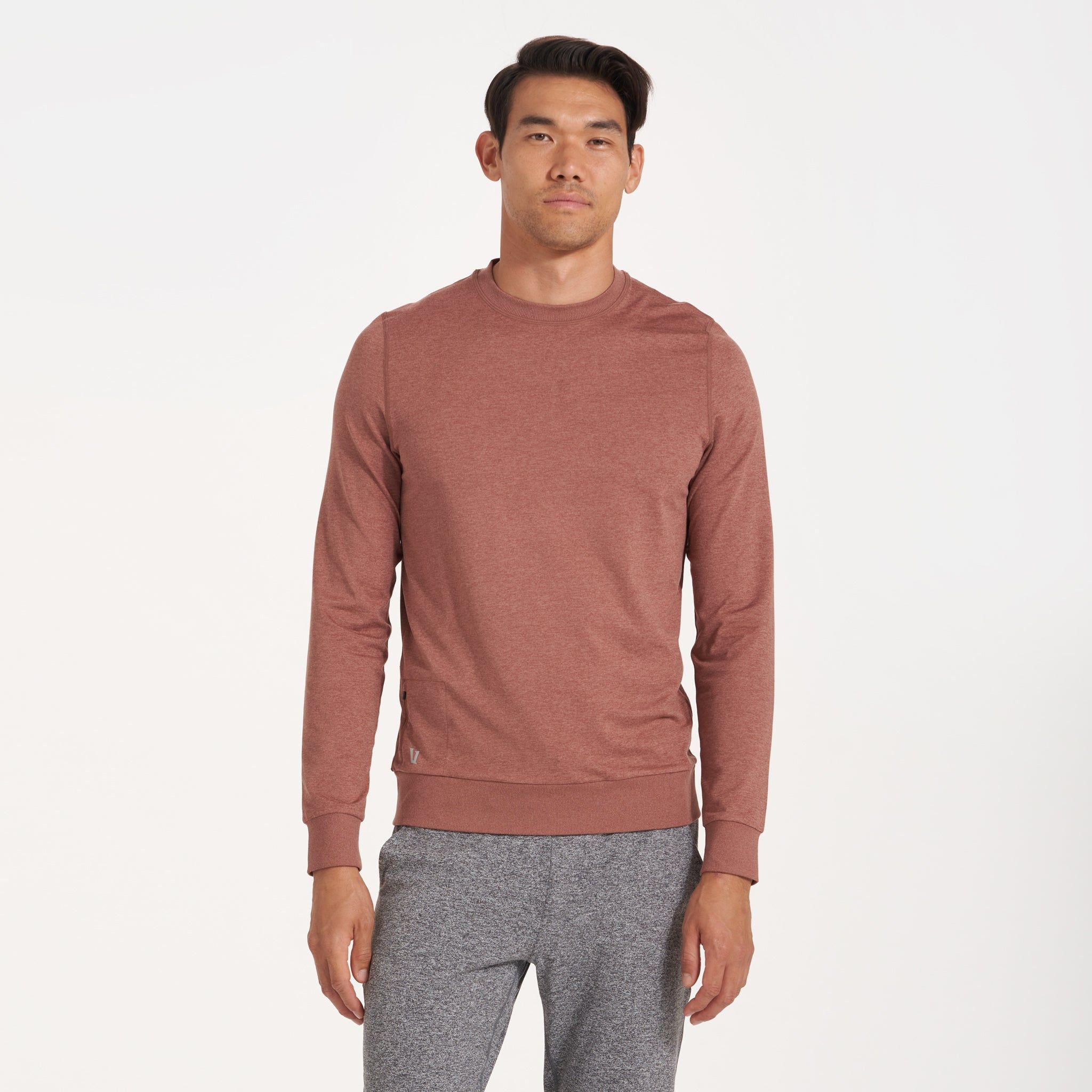 Ponto Performance Crew | Terracotta Heather sold by Vuori product image thumbnail 2