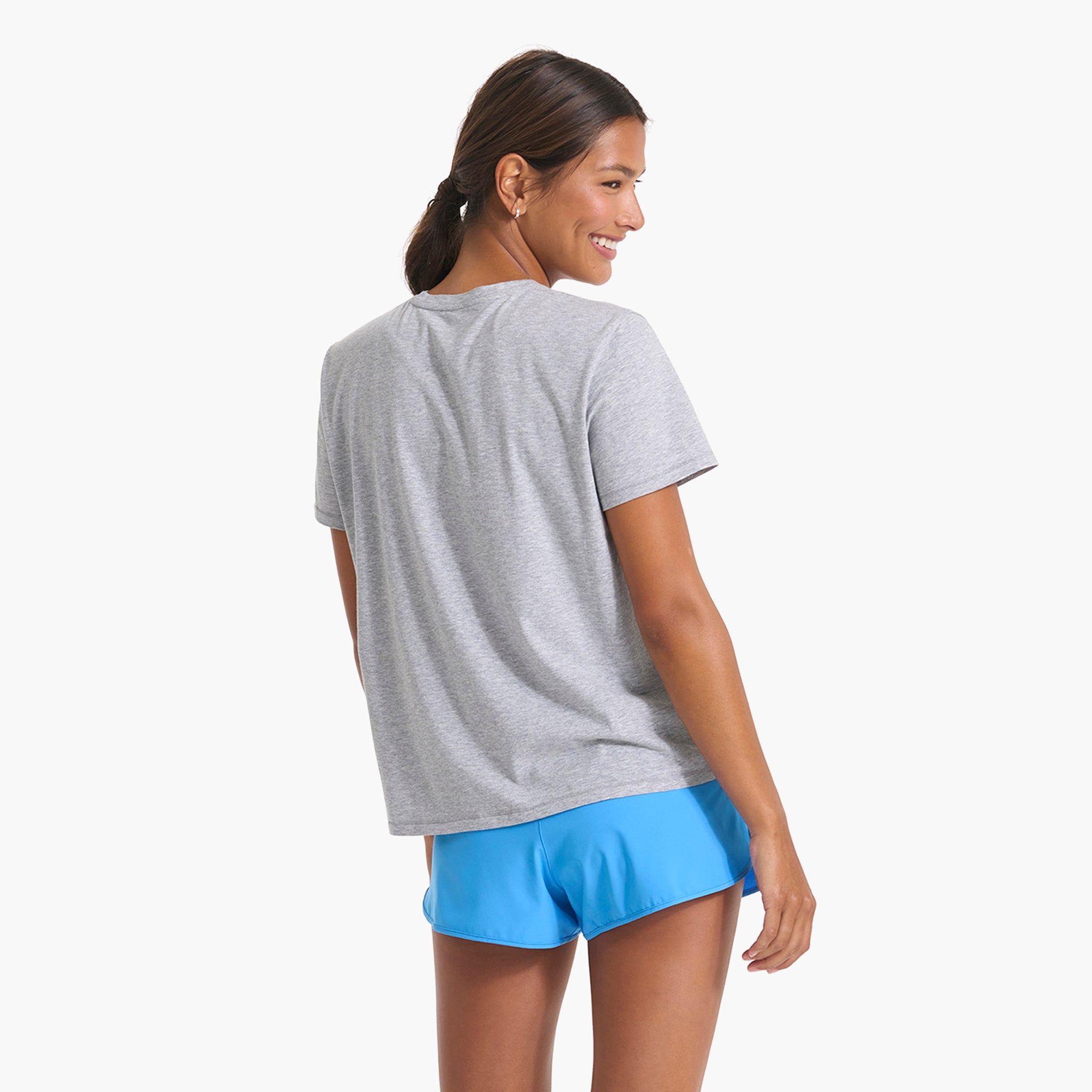 Feather Tee | Heather Grey sold by Vuori product image thumbnail 4