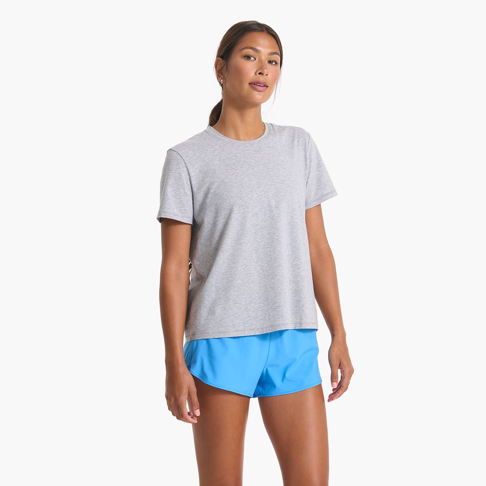 Feather Tee | Heather Grey sold by Vuori product image thumbnail 2
