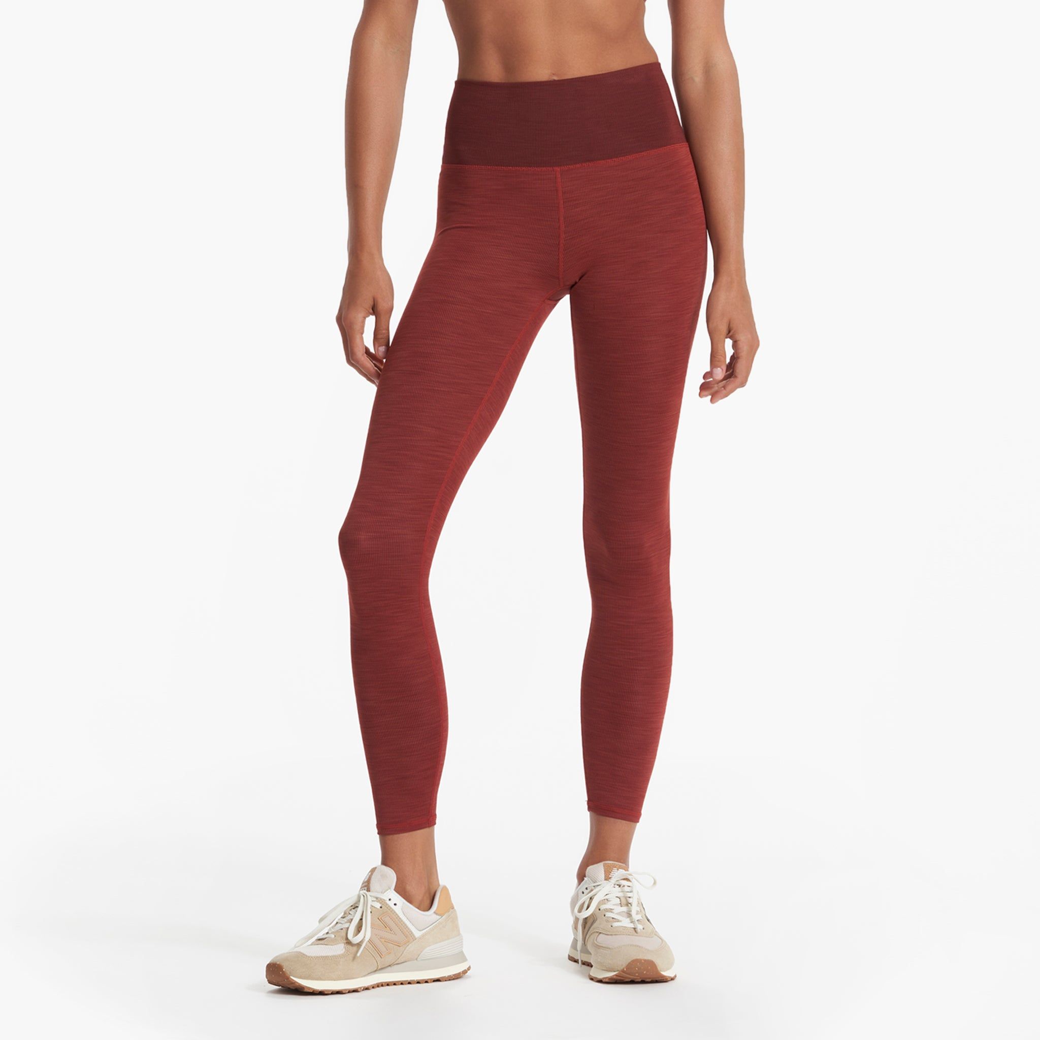 Lux Rib Studio Legging | Currant Heather sold by Vuori