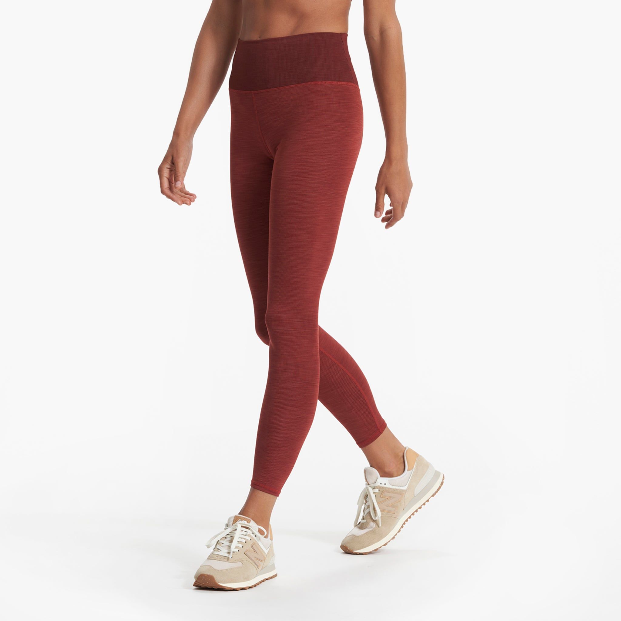 Lux Rib Studio Legging | Currant Heather sold by Vuori product image thumbnail 2