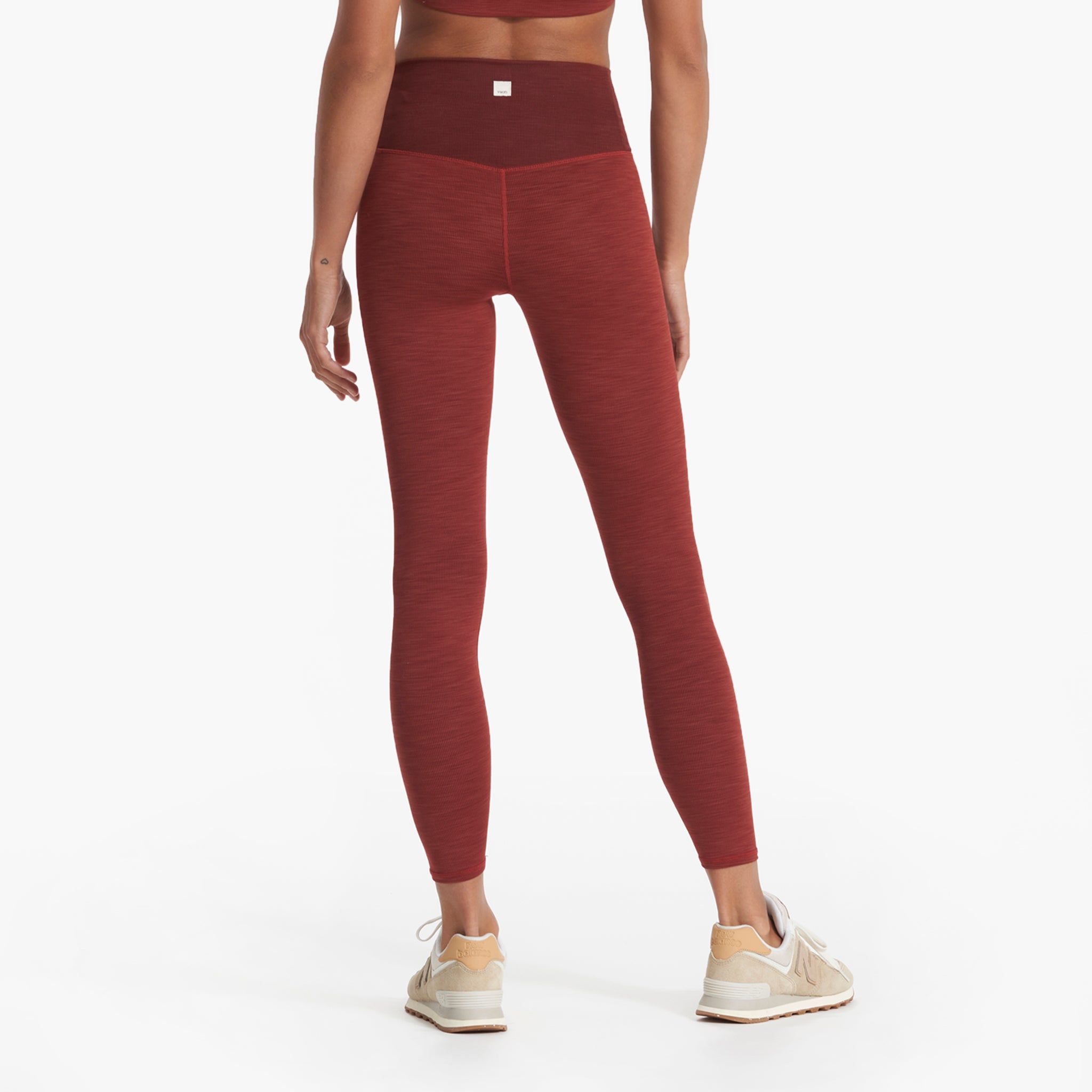 Lux Rib Studio Legging | Currant Heather sold by Vuori product image thumbnail 3